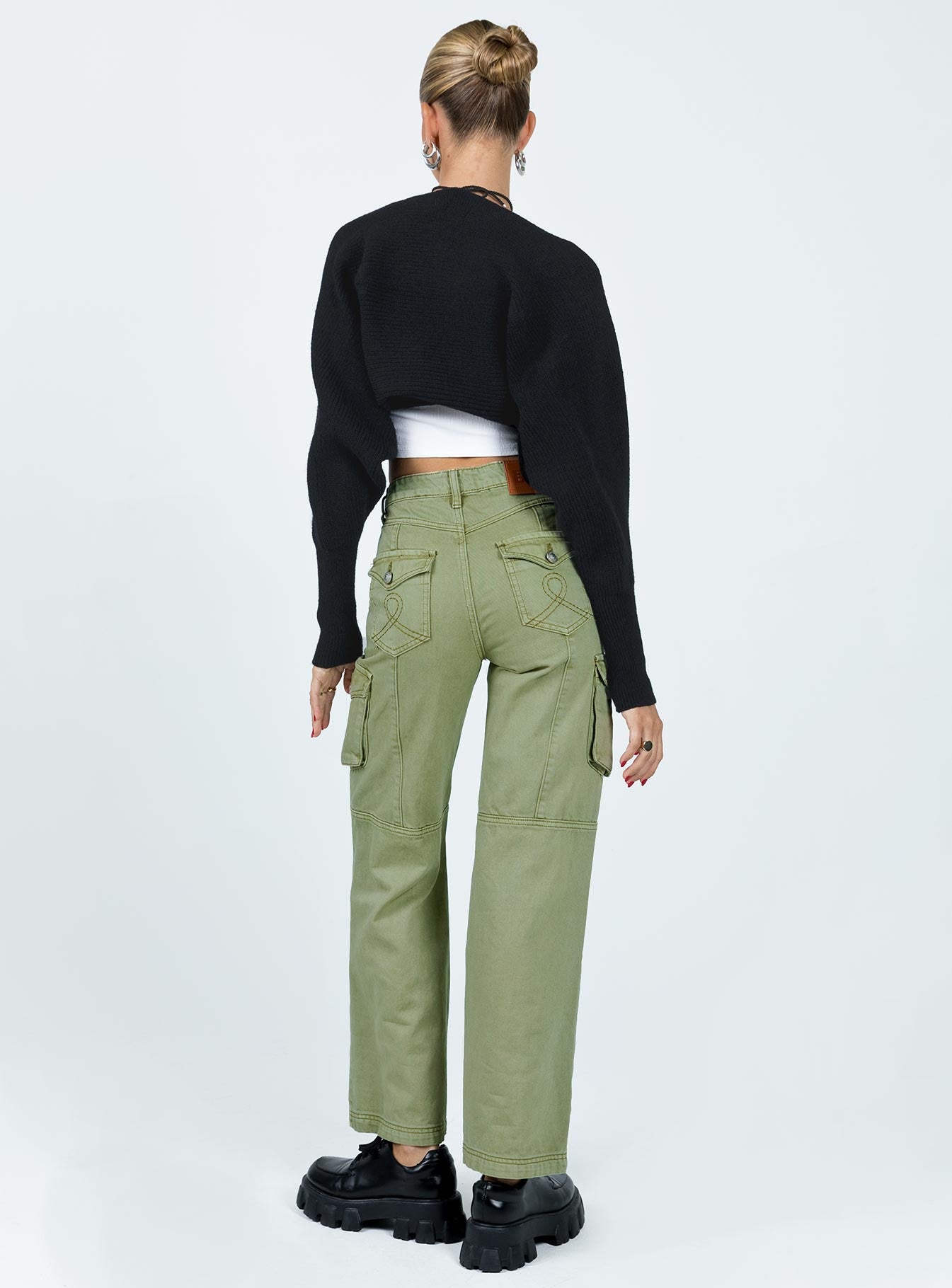 Oswell Cargo Pants Green - Image 5
