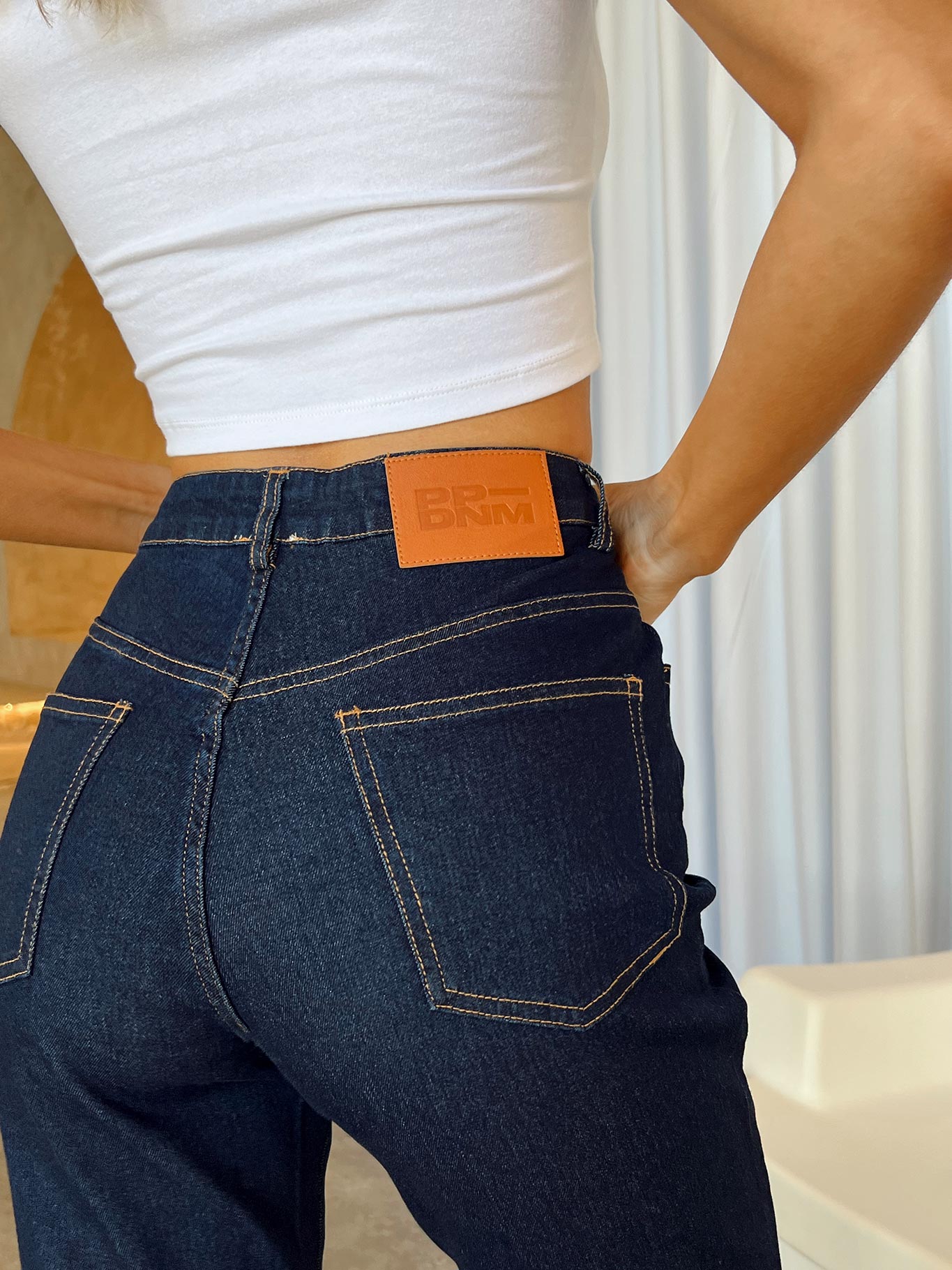 Johnny Flare Dark Wash Jeans Denim - Image 5