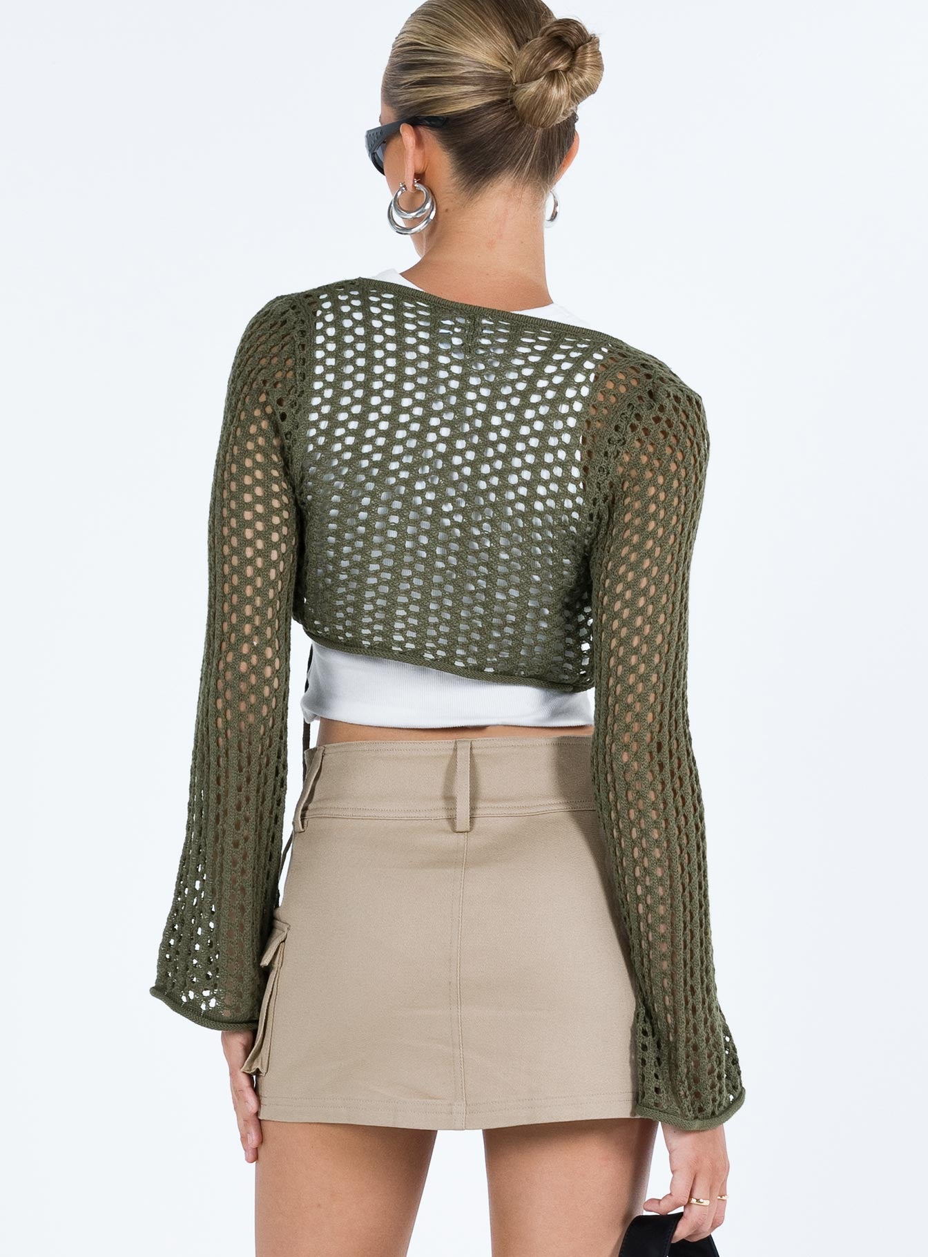Savi Long Sleeve Cardigan Green - Image 6