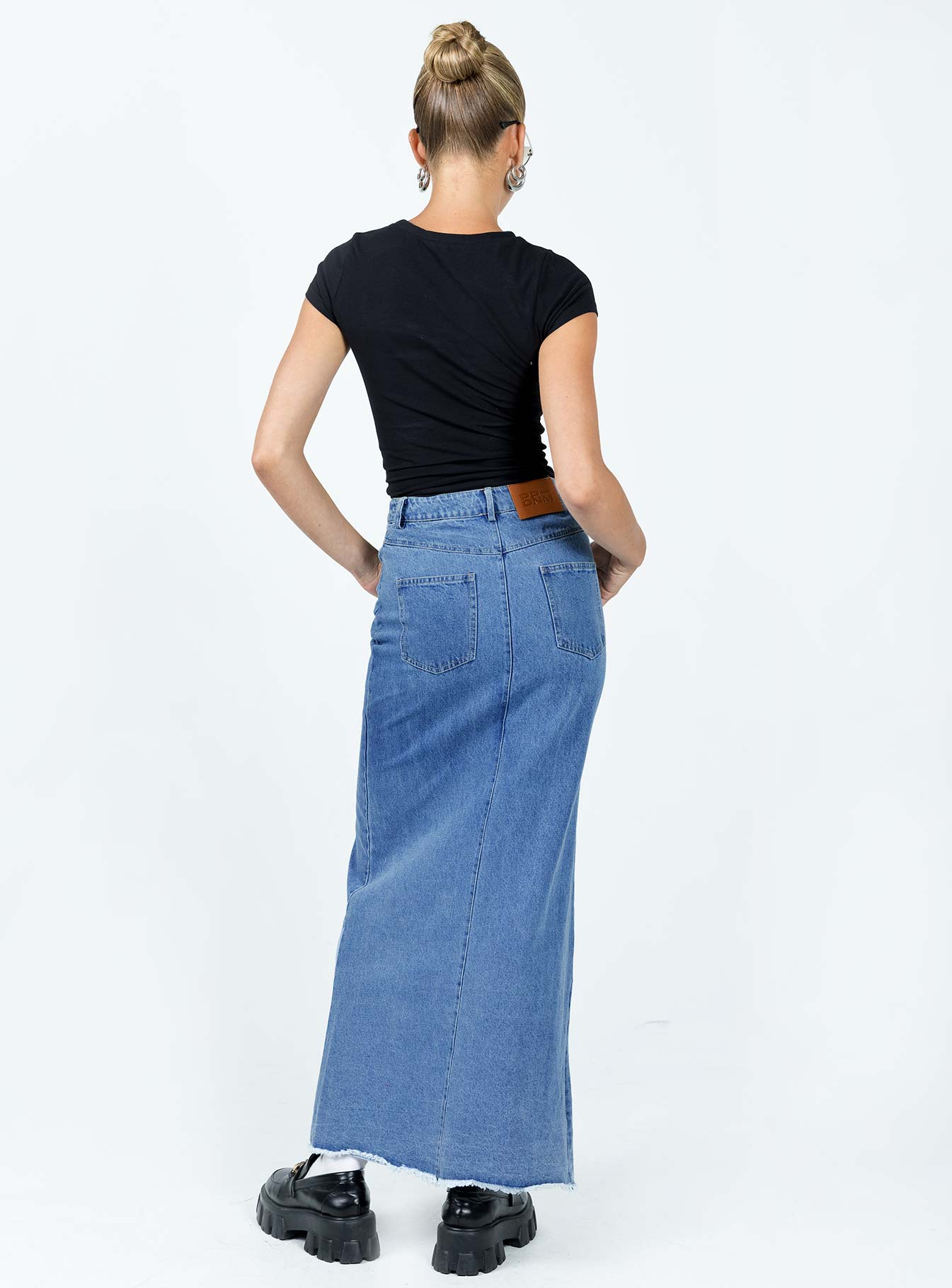 Benetti Midi Denim Skirt - Image 4
