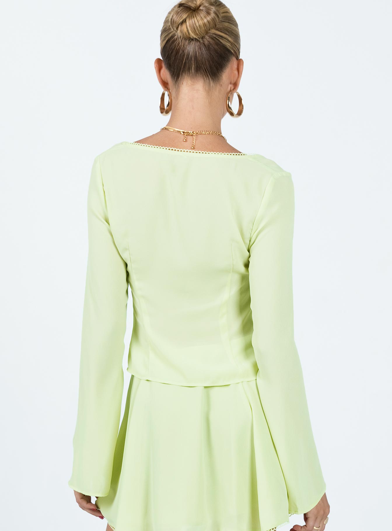 Saleya Long Sleeve Top Green - Image 5