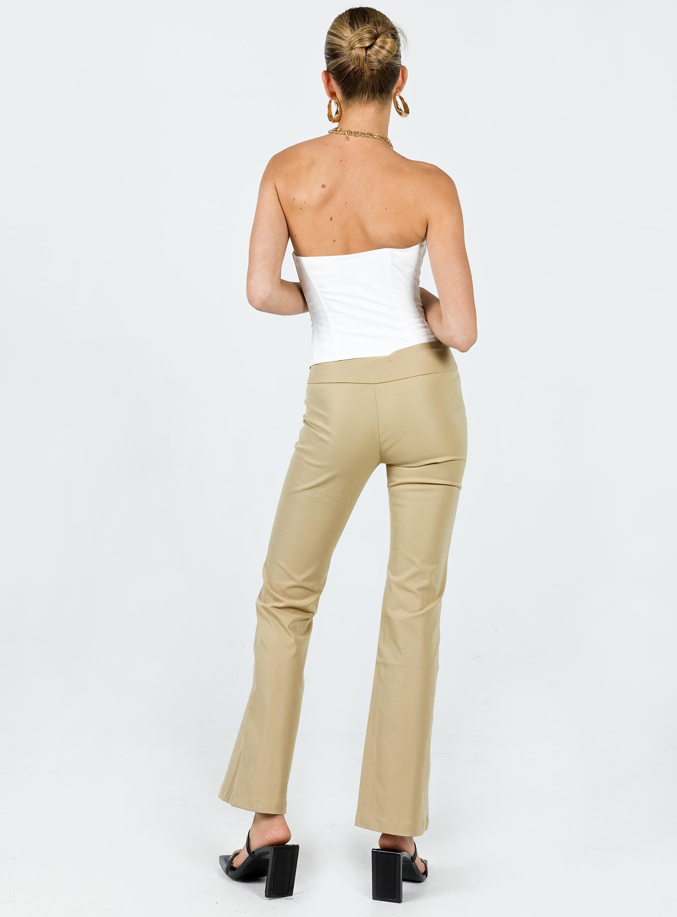 Tabithia Low Rise Pants Beige - Image 4