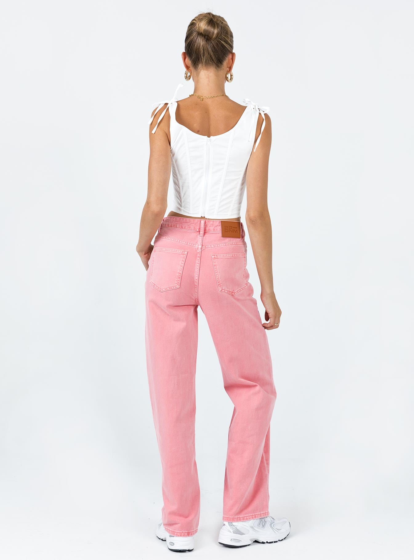 Regina Mom Denim Jean Pink - Image 4