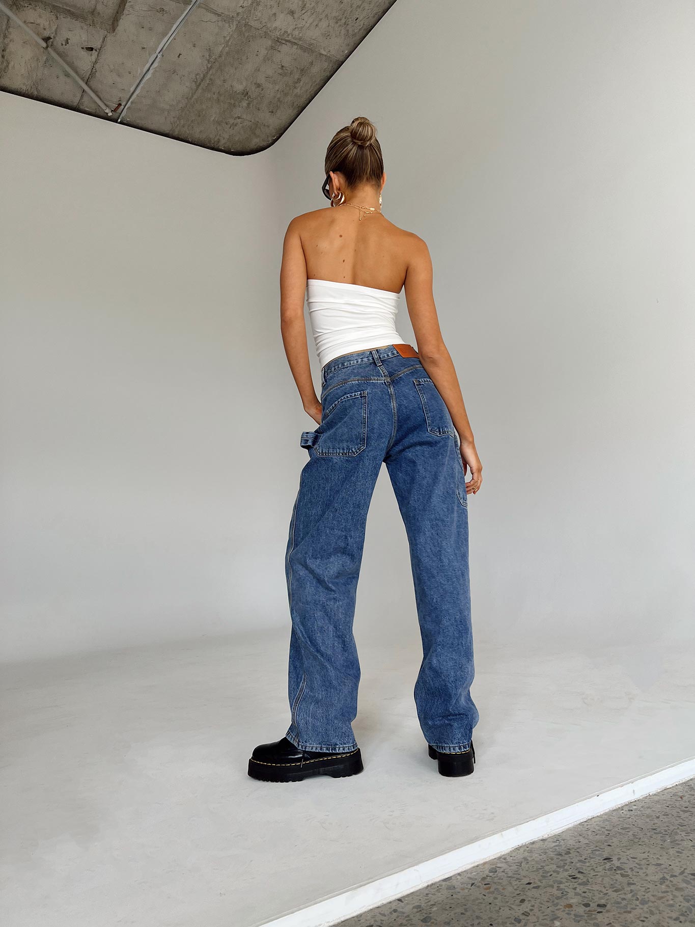 Downtown Slouched Jeans Denim - Image 5