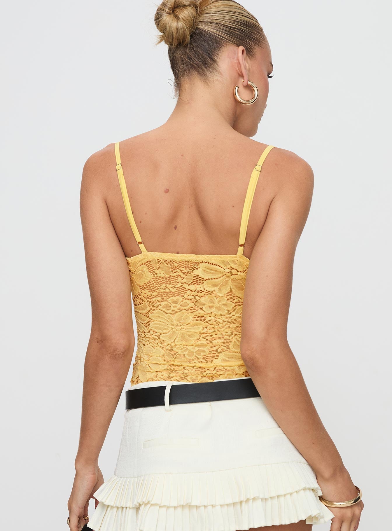 Manski Lace Top Yellow - Image 5