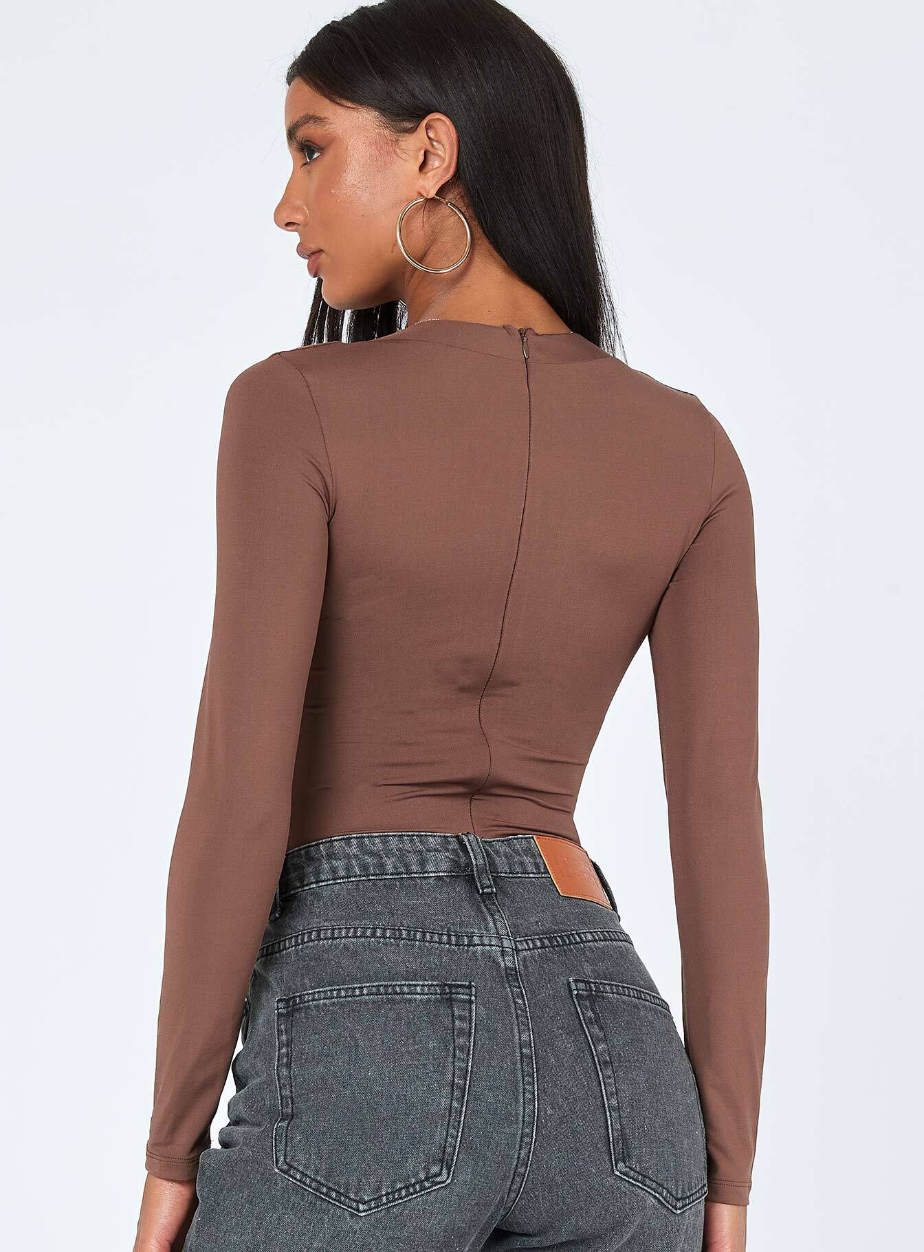 Valentina Bodysuit Brown - Image 4