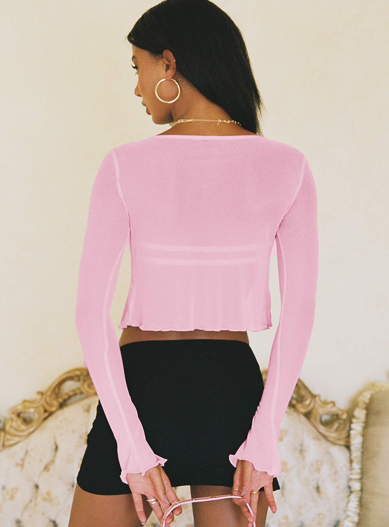 Tasia Long Sleeve Top Pink - Image 4