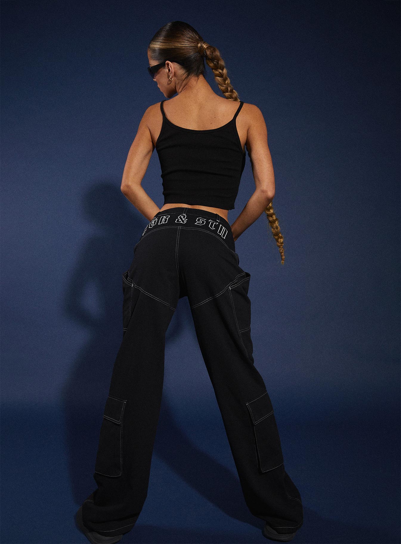 JGR & STN Christina Cargo Pant Black - Image 4