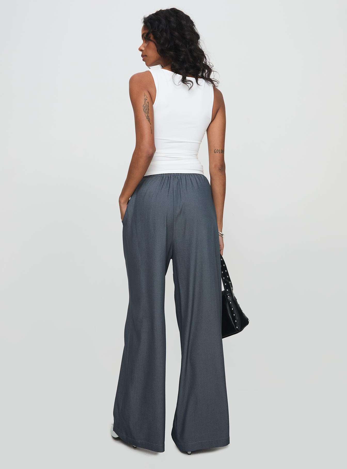 Tallilah Pants Dark Chambray - Image 5
