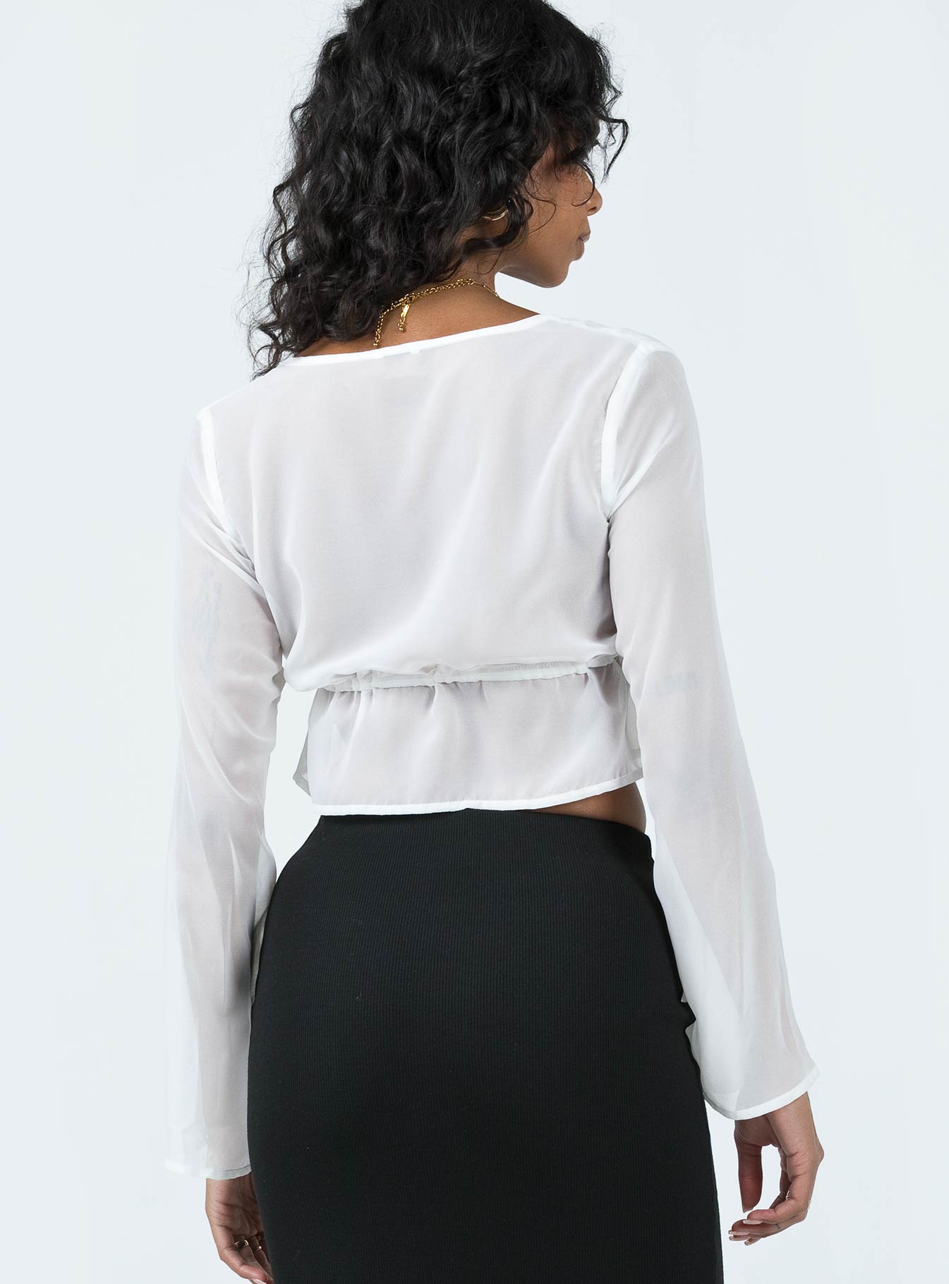 Kenney Long Sleeve Top White - Image 5