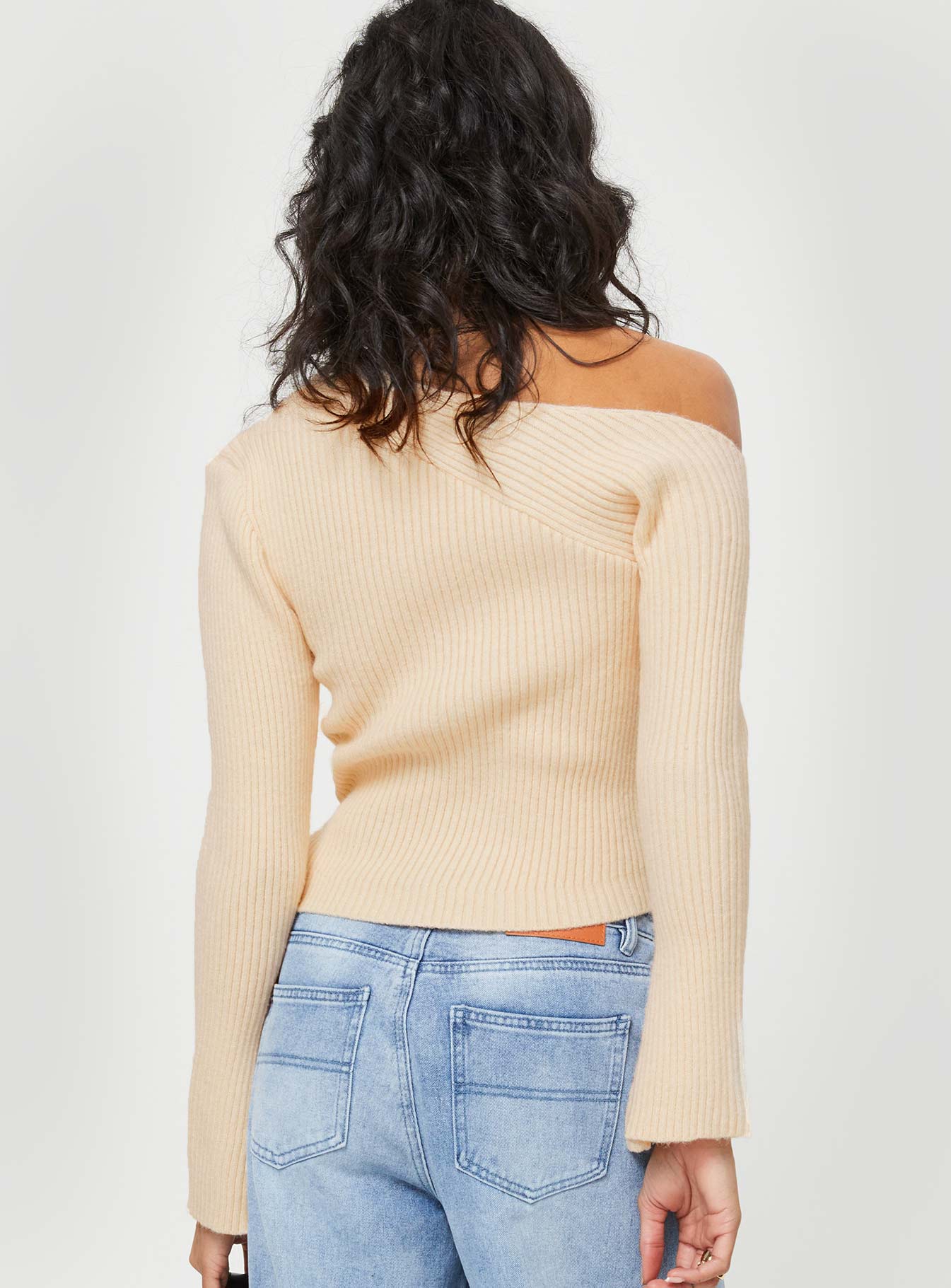 Phillips Cold Shoulder Sweater Cream - Image 5