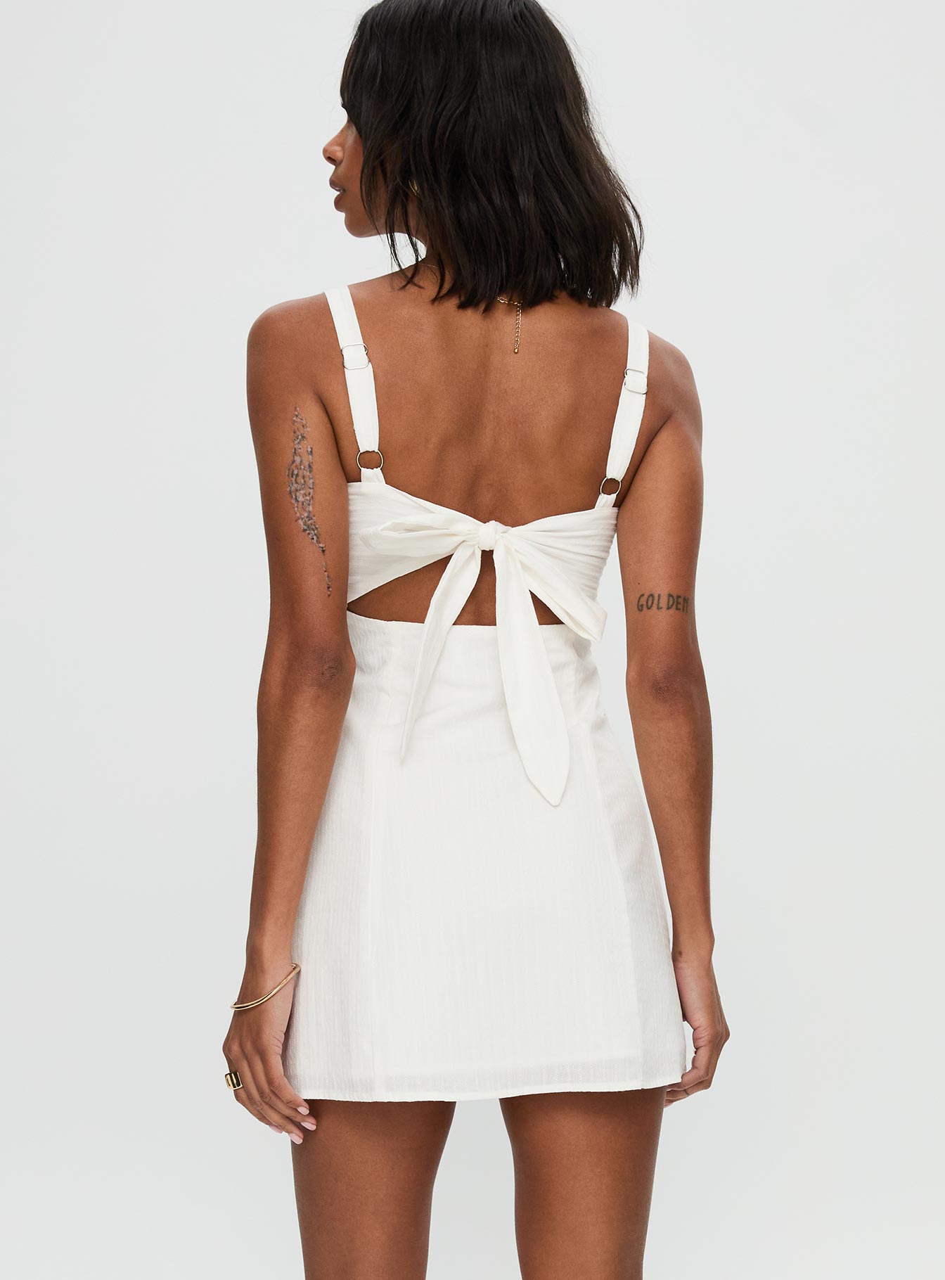Summer Isles Mini Dress White - Image 5