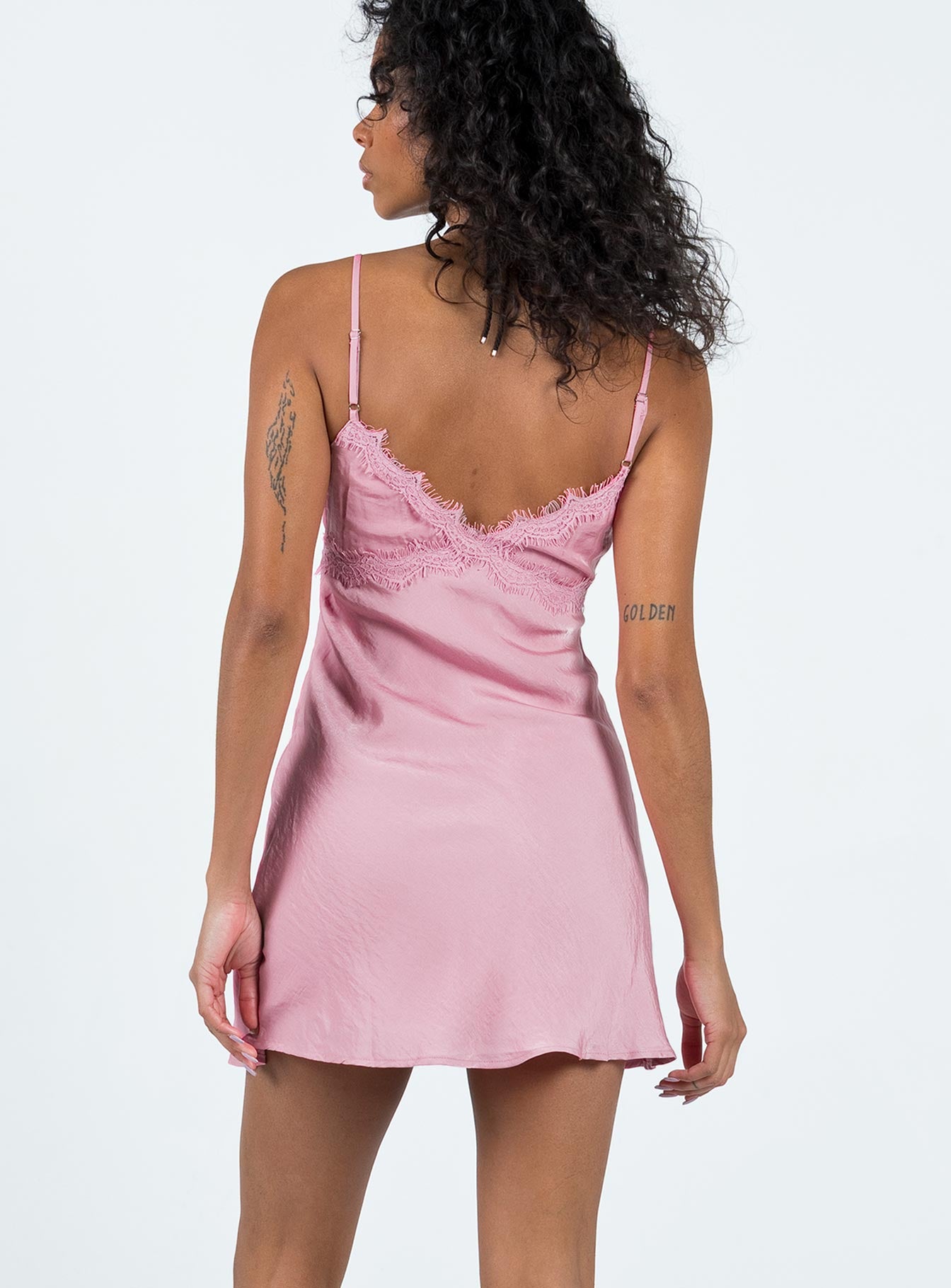 Trysha Mini Dress Pink - Image 4