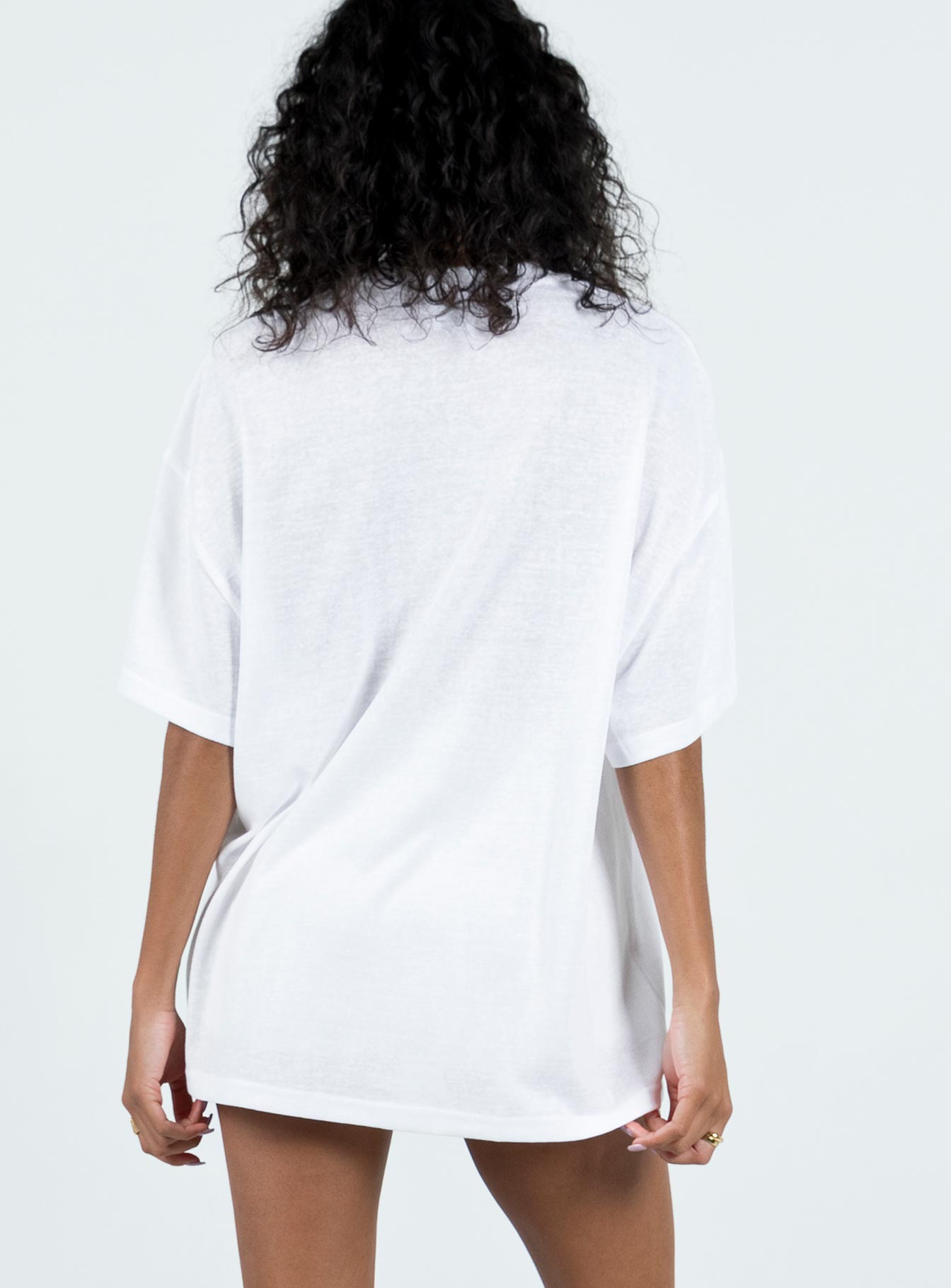 Vacay Oversized Tee White - Image 5