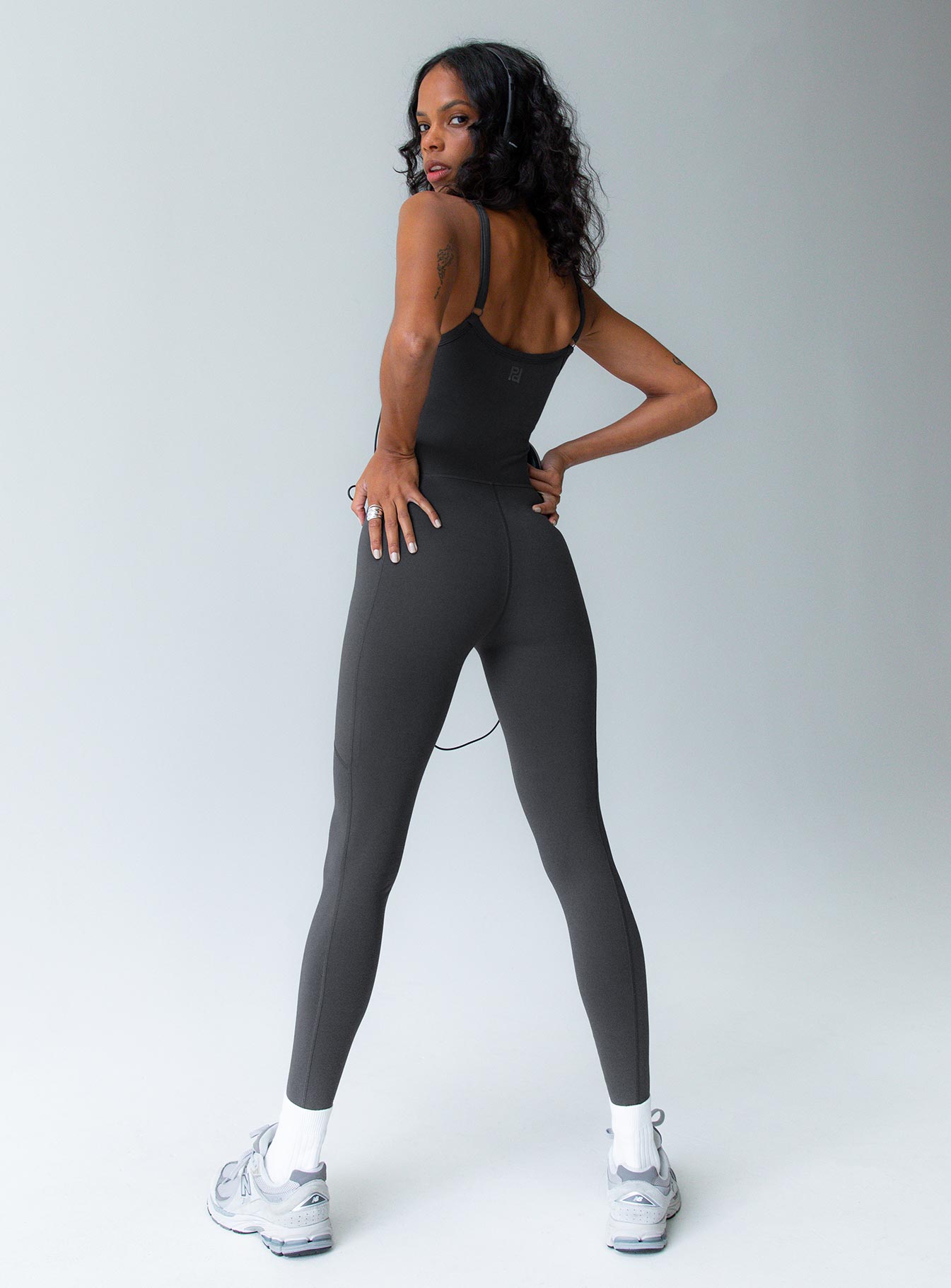 Go Getter Activewear Jumpsuit Grey - Image 4