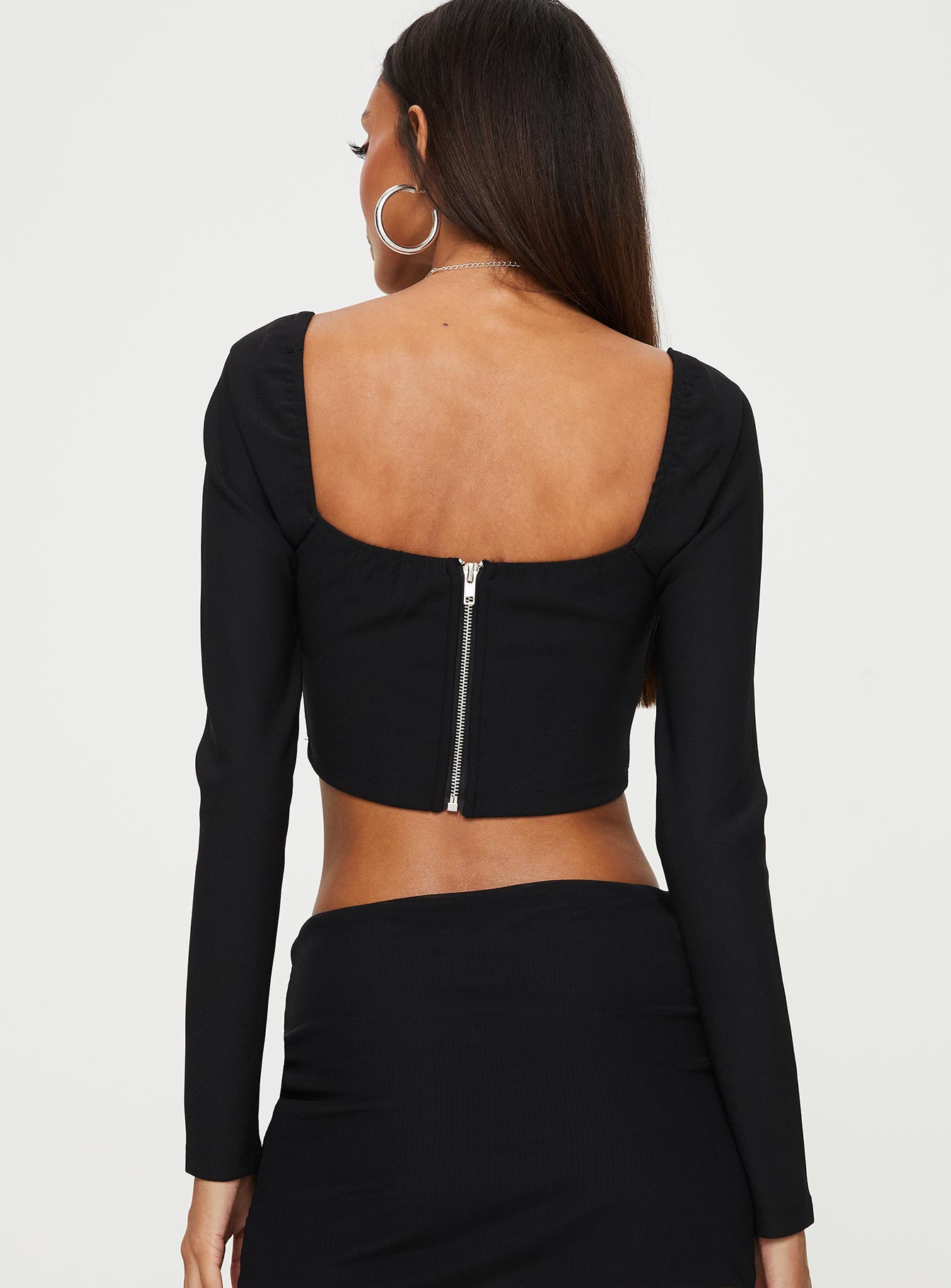 Mardler Long Sleeve Top Black - Image 5