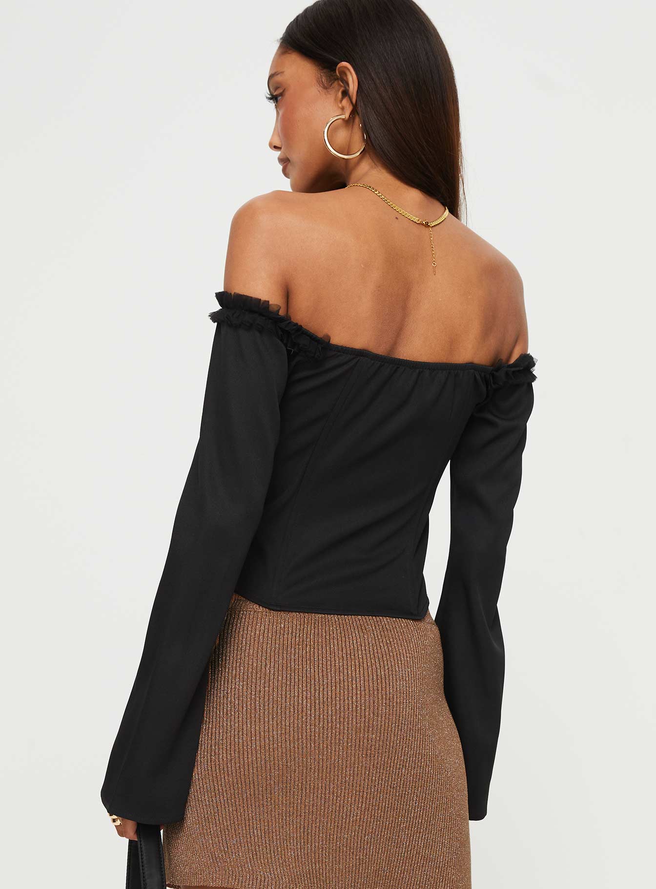 Avaah Off The Shoulder Top Black - Image 5