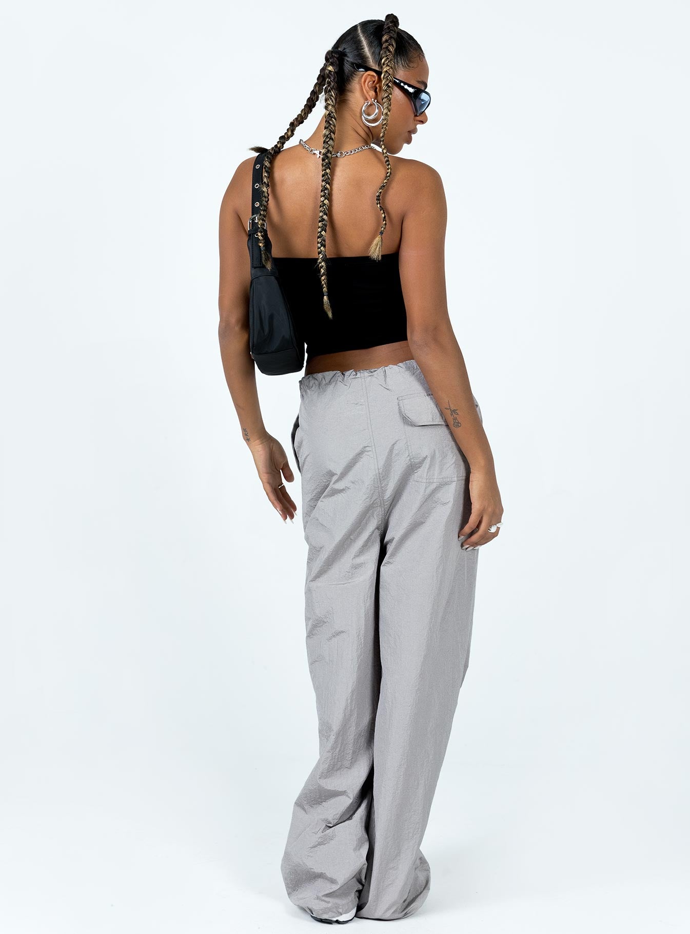 Austin Parachute Pants Grey - Image 5