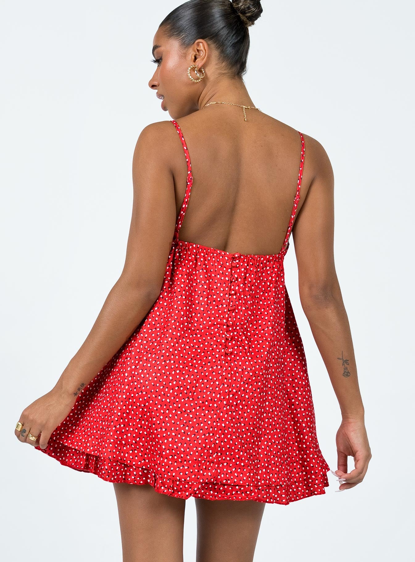 Empress Of Love Mini Dress Red - Image 5