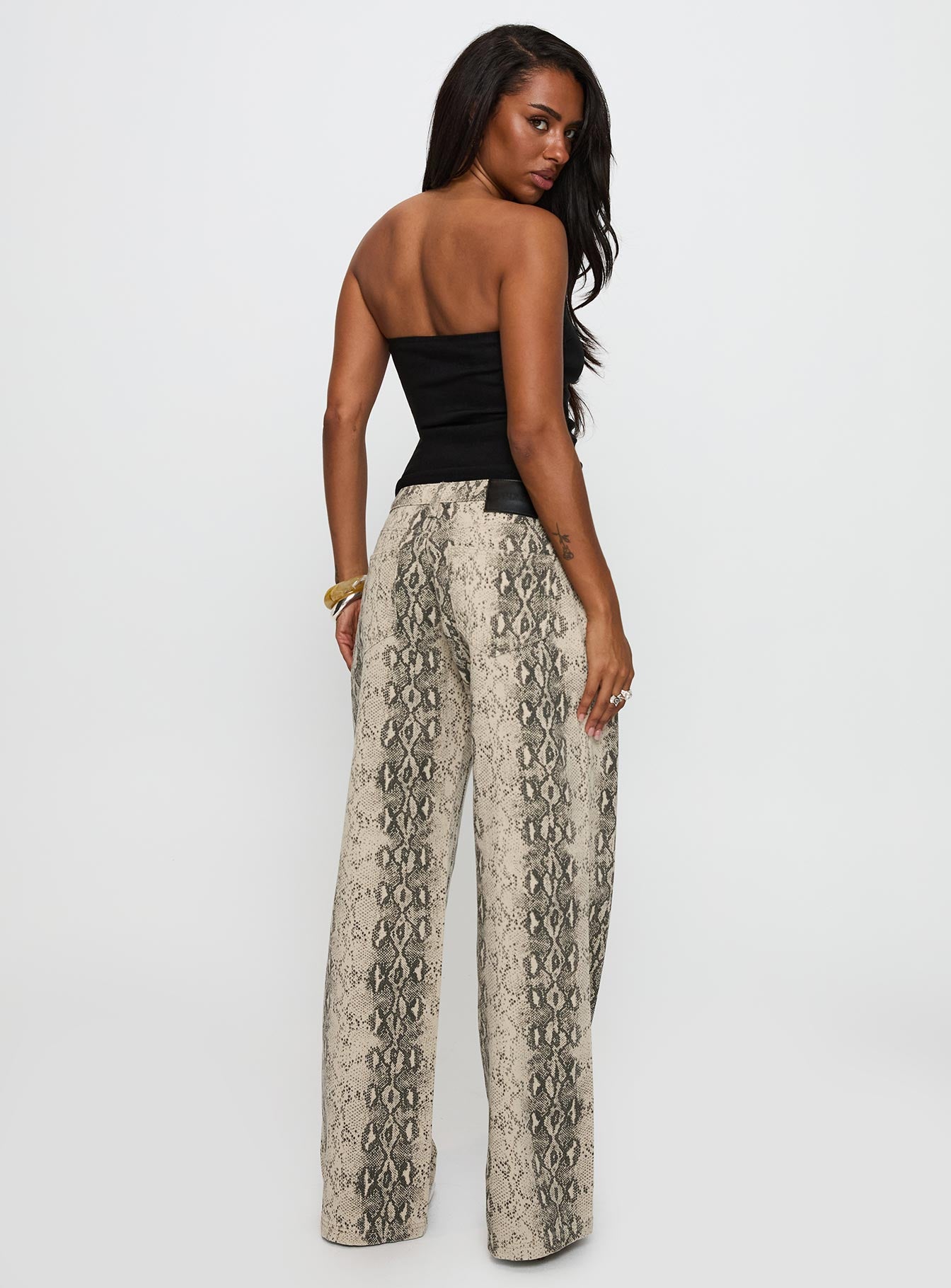 Serpentina Low Rise Straight Leg Jeans Snake - Image 5