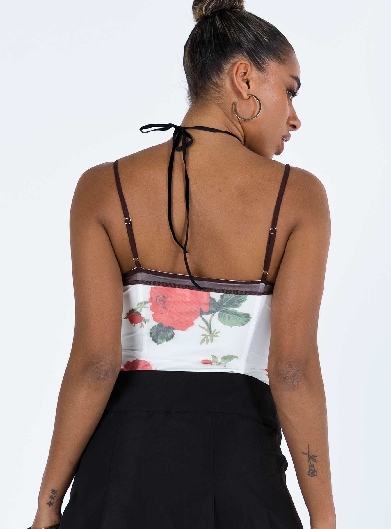 Colton Corset Top White Floral - Image 5