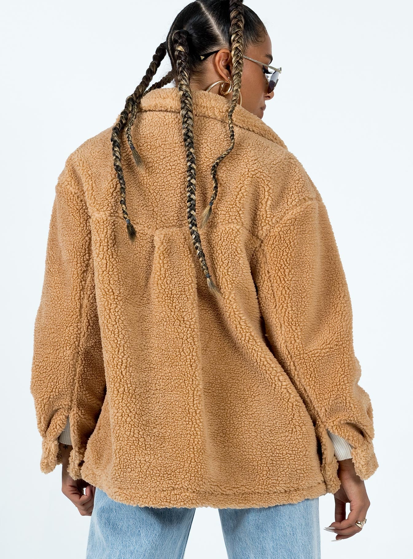 Caitii Teddy Jacket Camel - Image 4