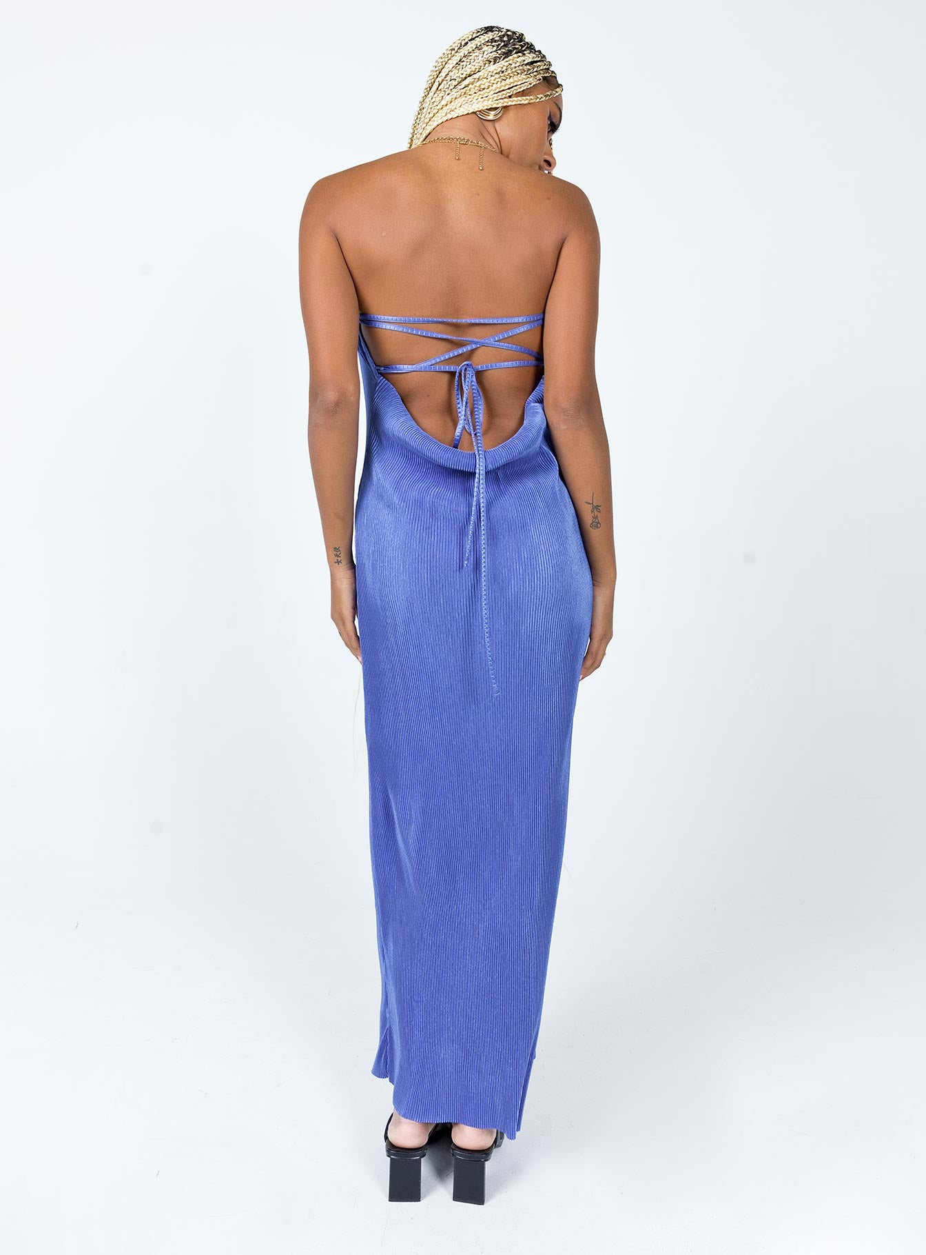 Lenney Maxi Dress Blue - Image 5