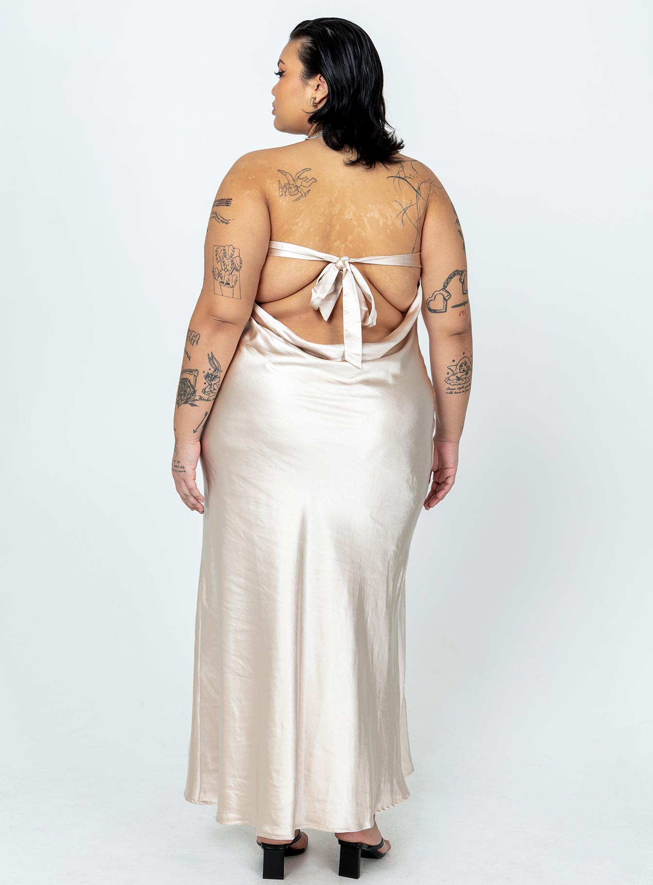 Haley Maxi Dress Champagne Curve - Image 5