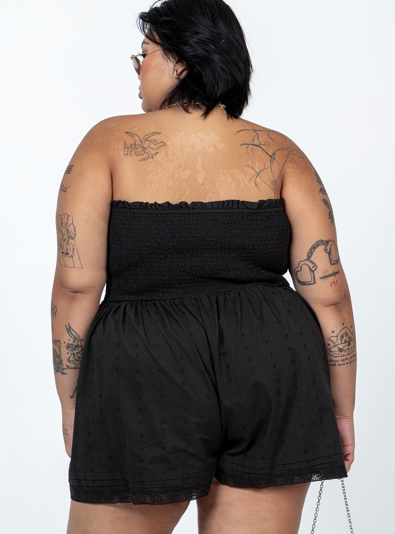 VIP Strapless Romper Black Curve - Image 5