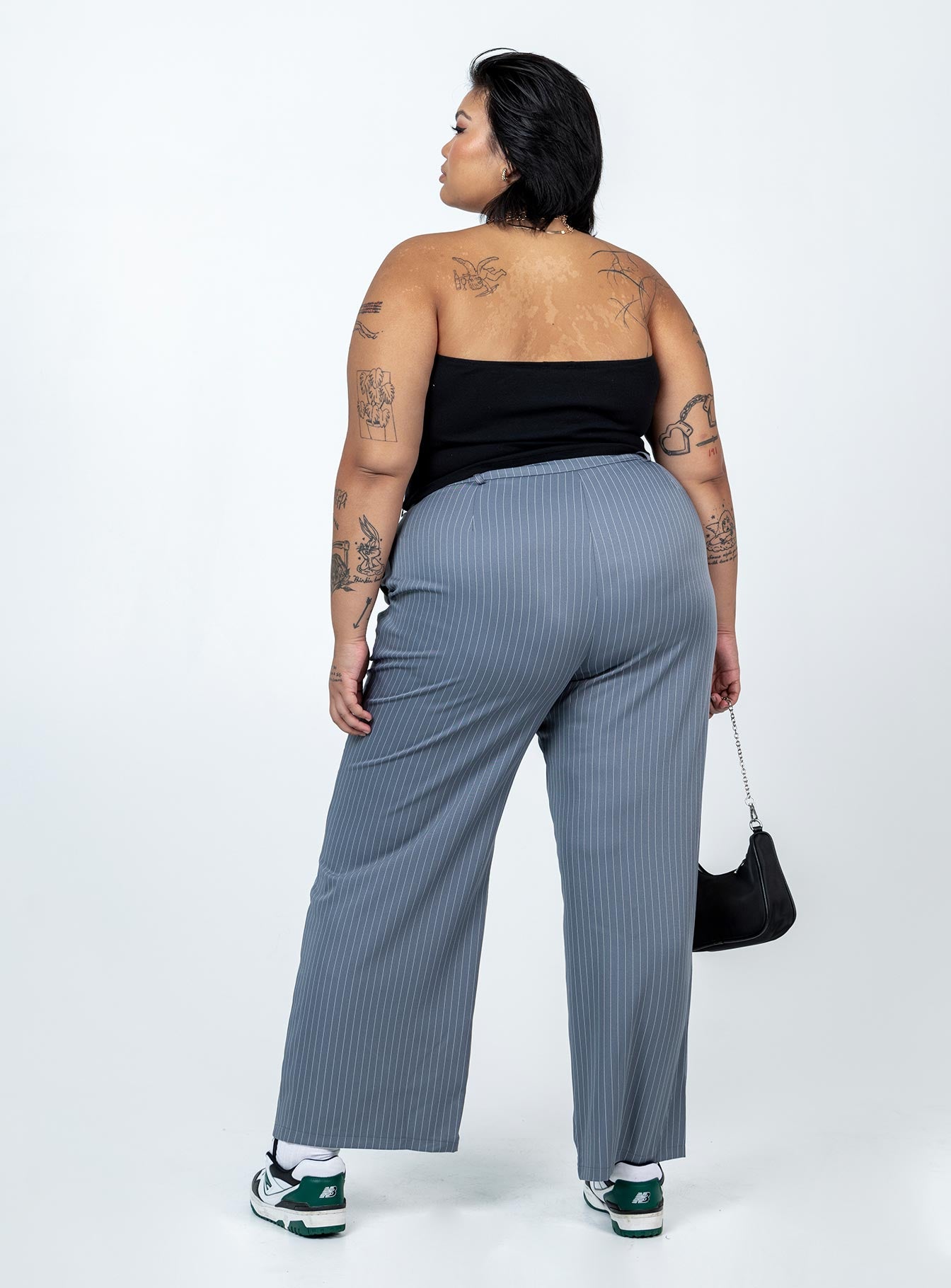 Archer Pants Pinstripe Grey Curve - Image 5