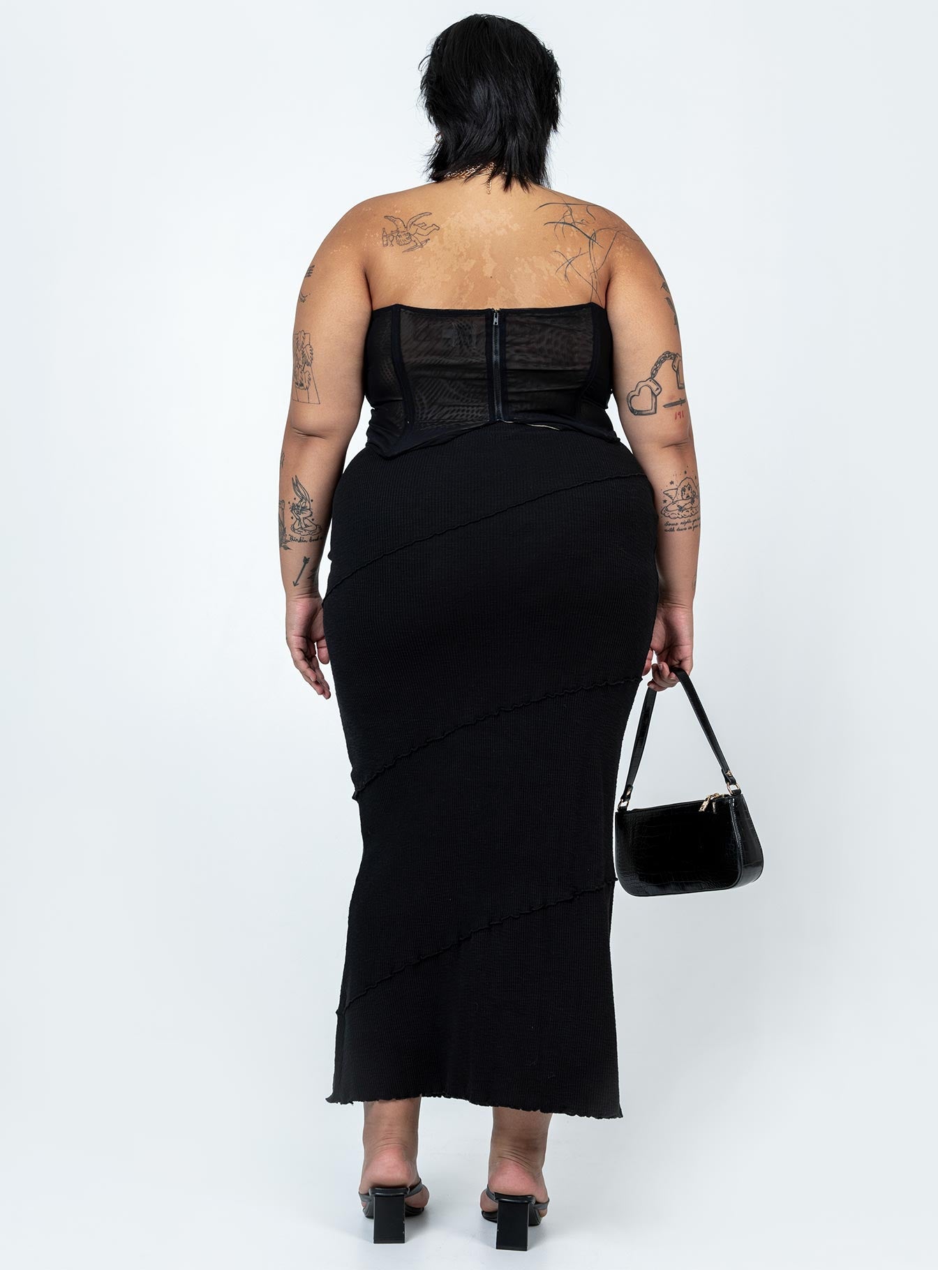 Oscar Maxi Skirt Black Curve - Image 5