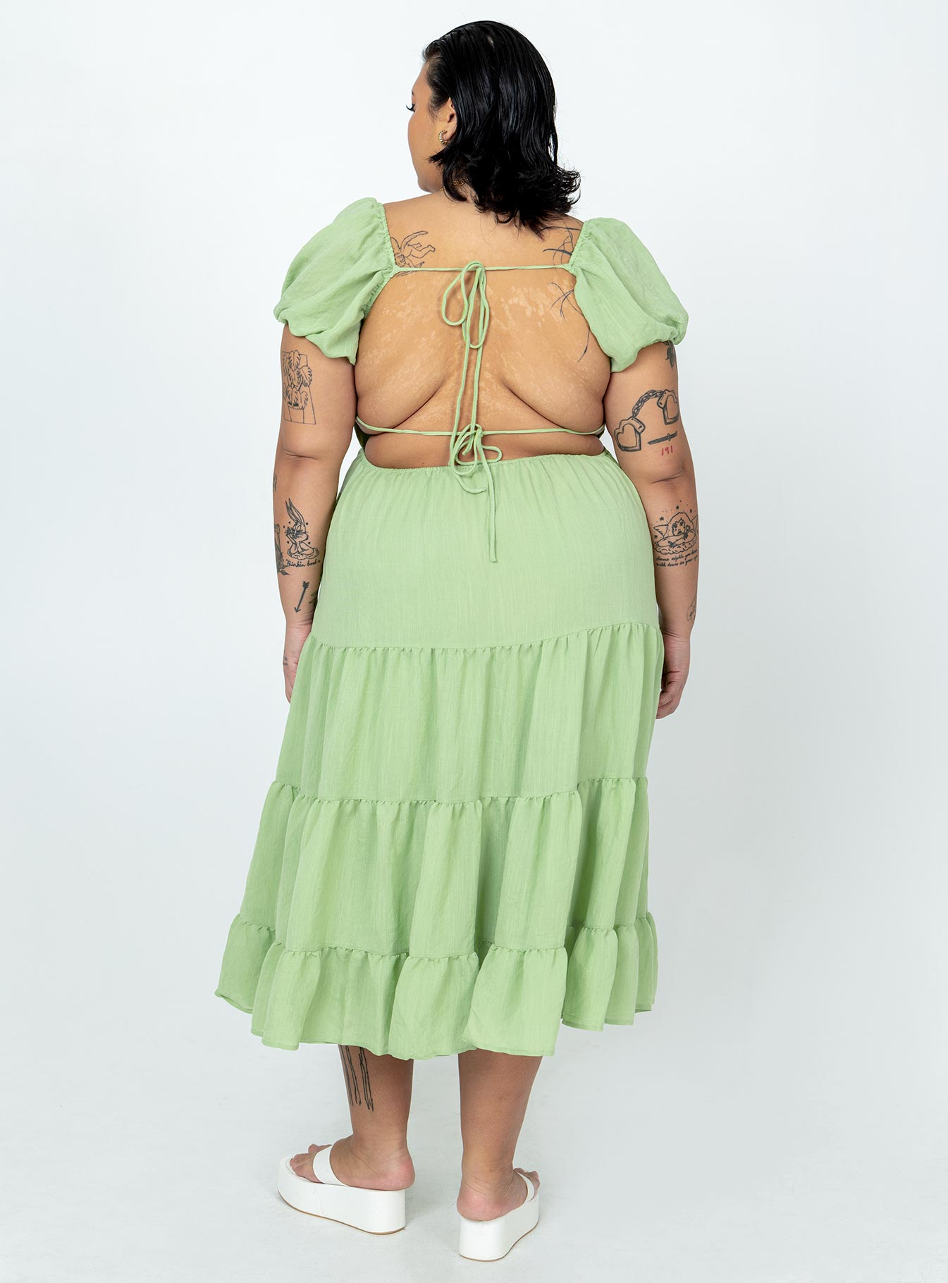 Danny Midi Dress Green Curve - Image 5