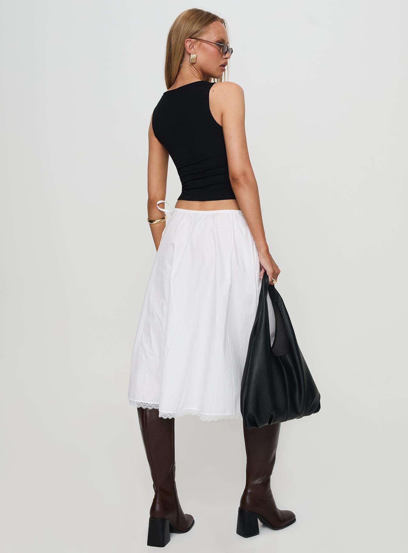 Taka Midi Skirt White - Image 5