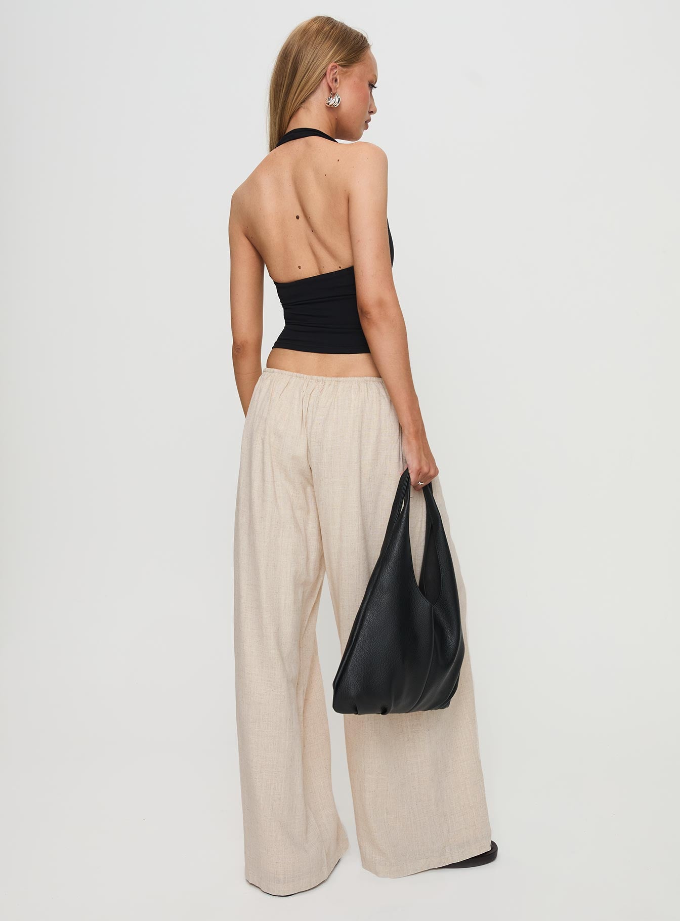 Beach Comber Linen Pant Beige - Image 5