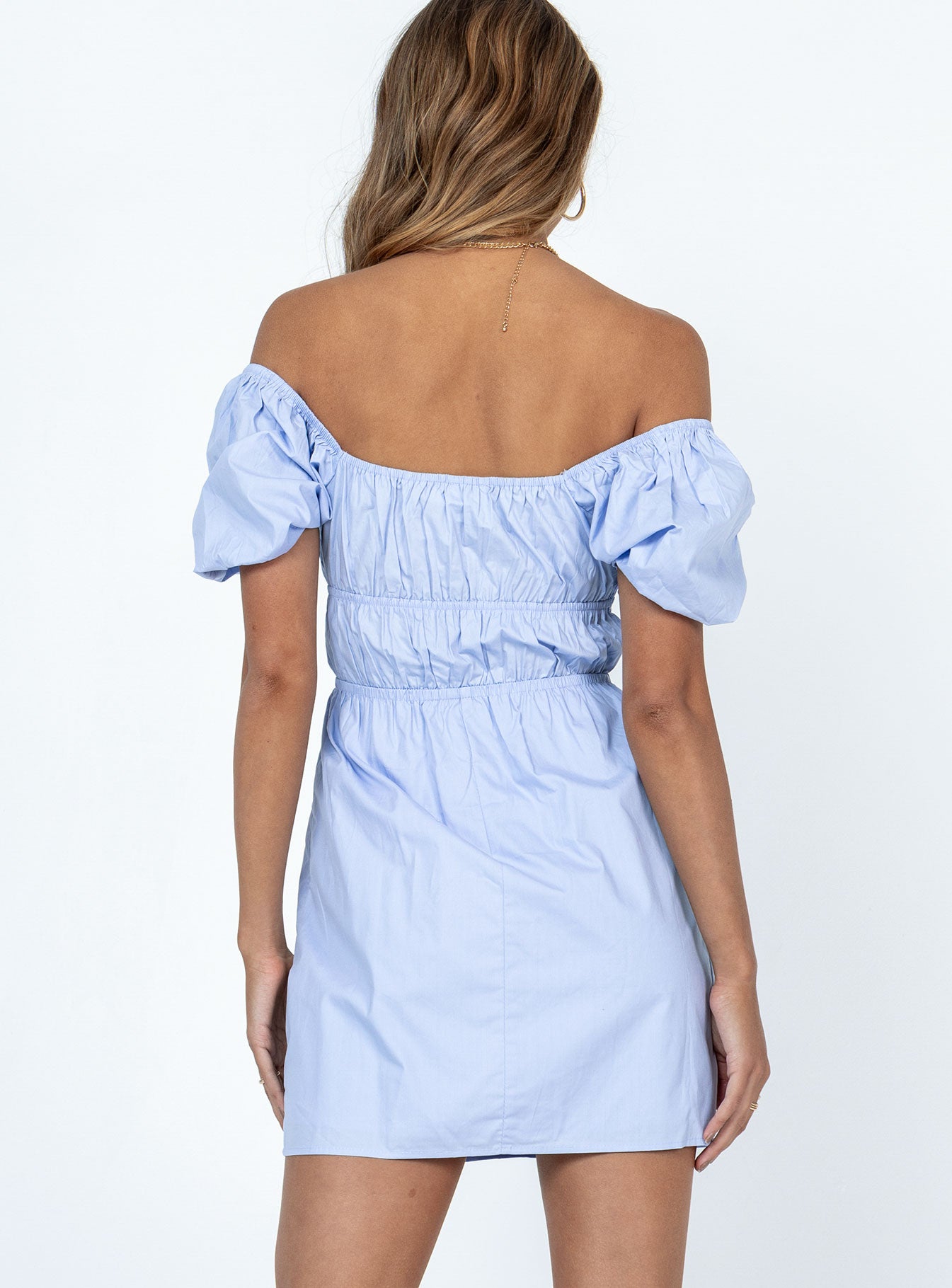 Aviana Mini Dress Blue - Image 5