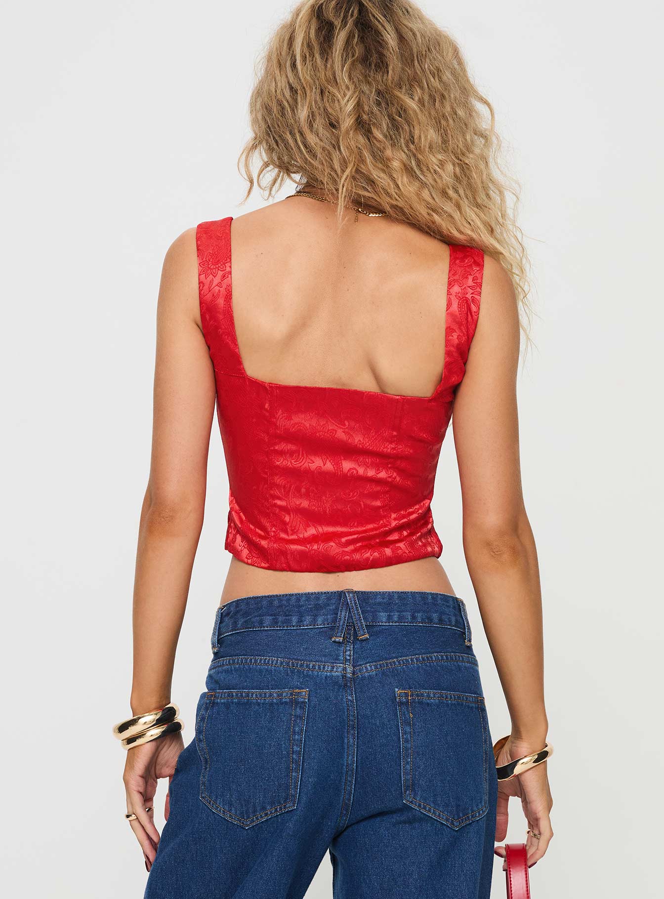 Loyal Heart Corset Top Red - Image 4