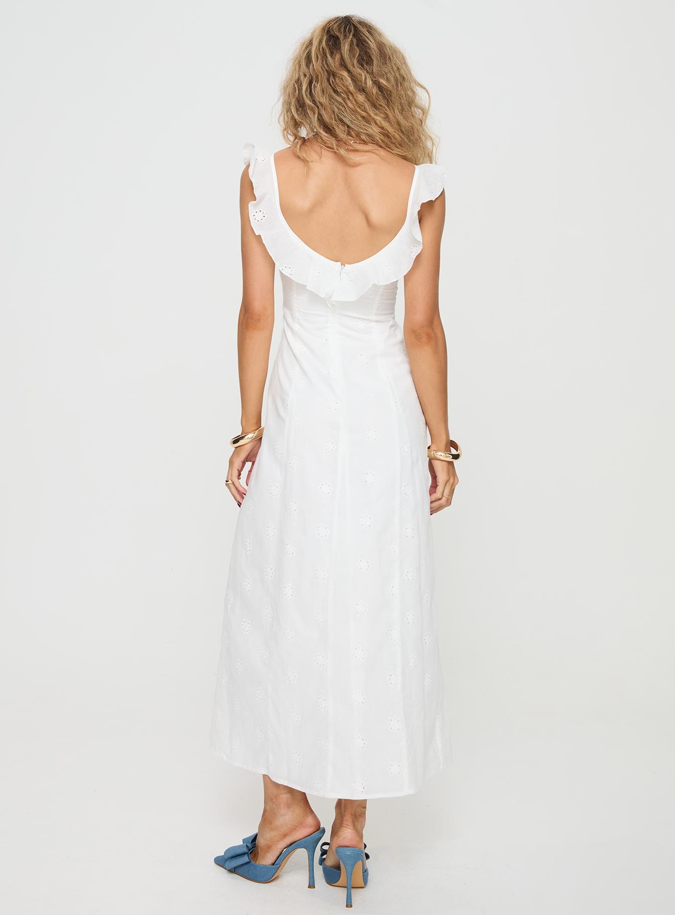 Lombardi Maxi Dress White - Image 5