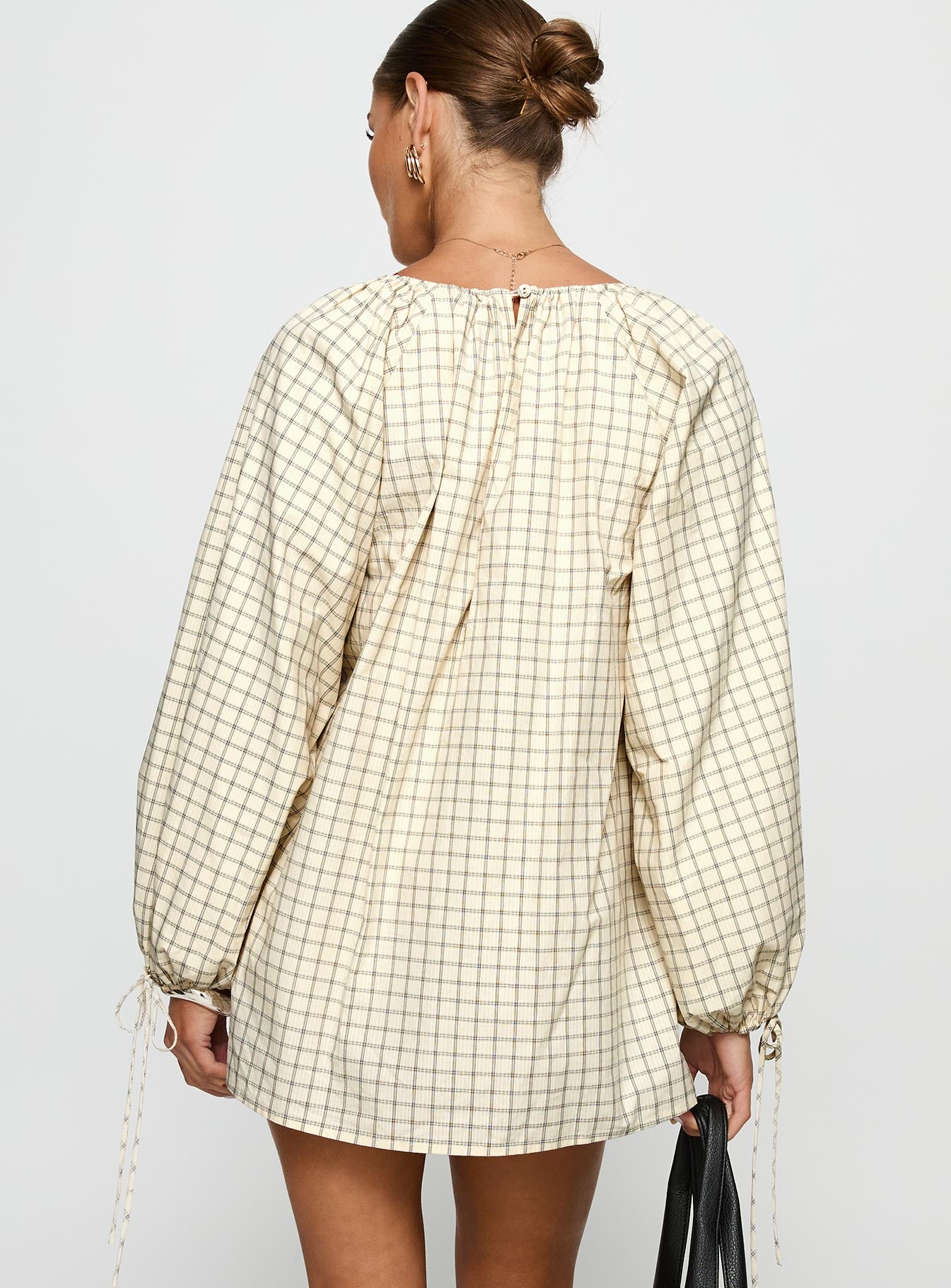 Preacher Playsuit White Check - Image 5