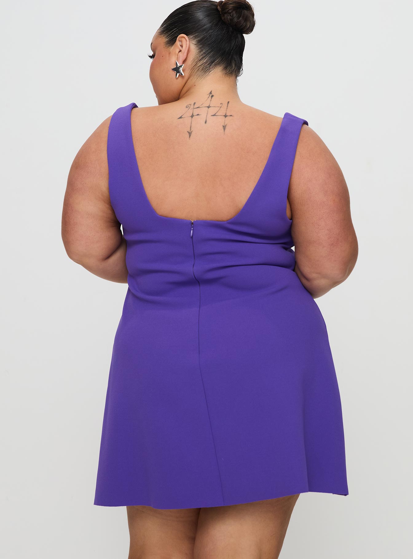 Bombshell Mini Dress Purple - Image 11