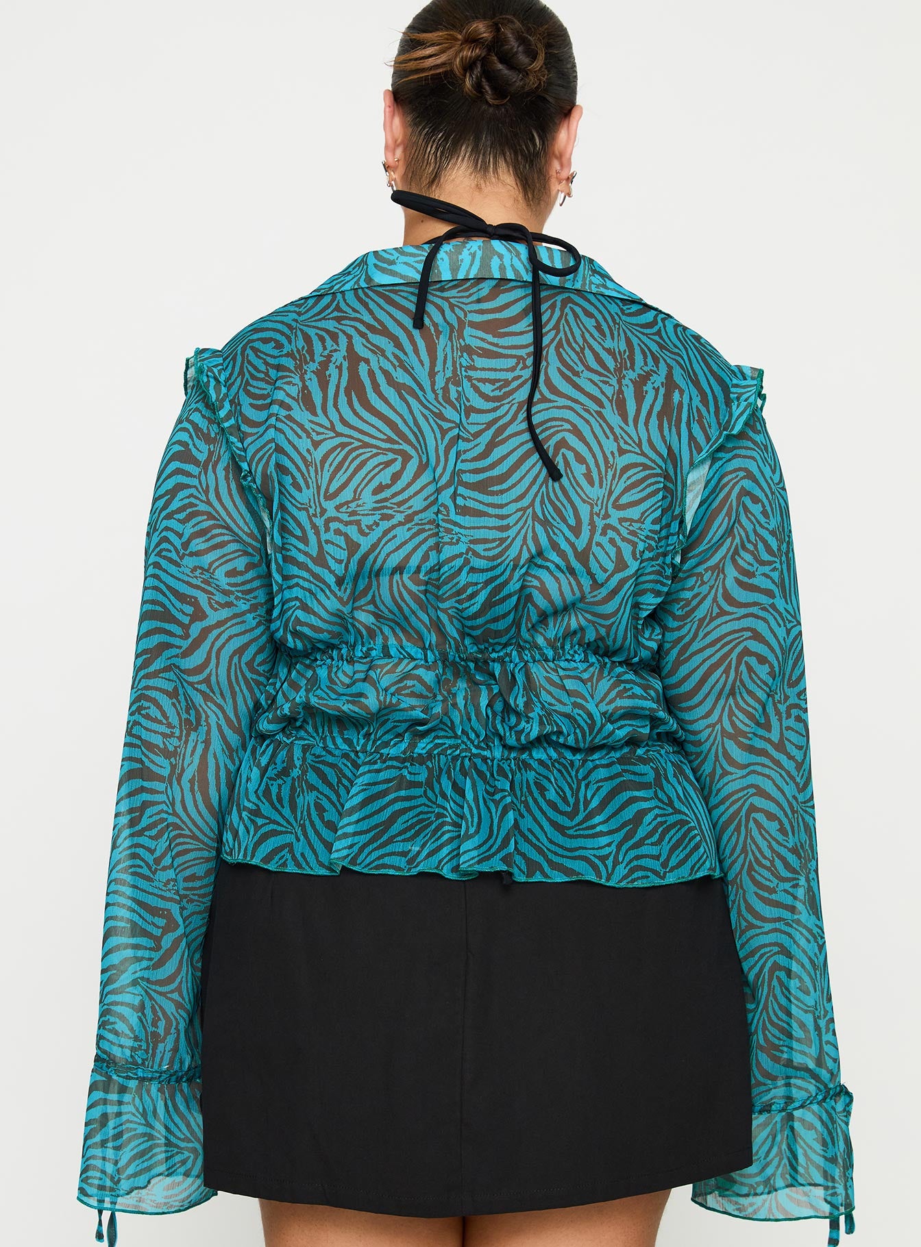 Holidaze Long Sleeve Top Zebra Curve - Image 5