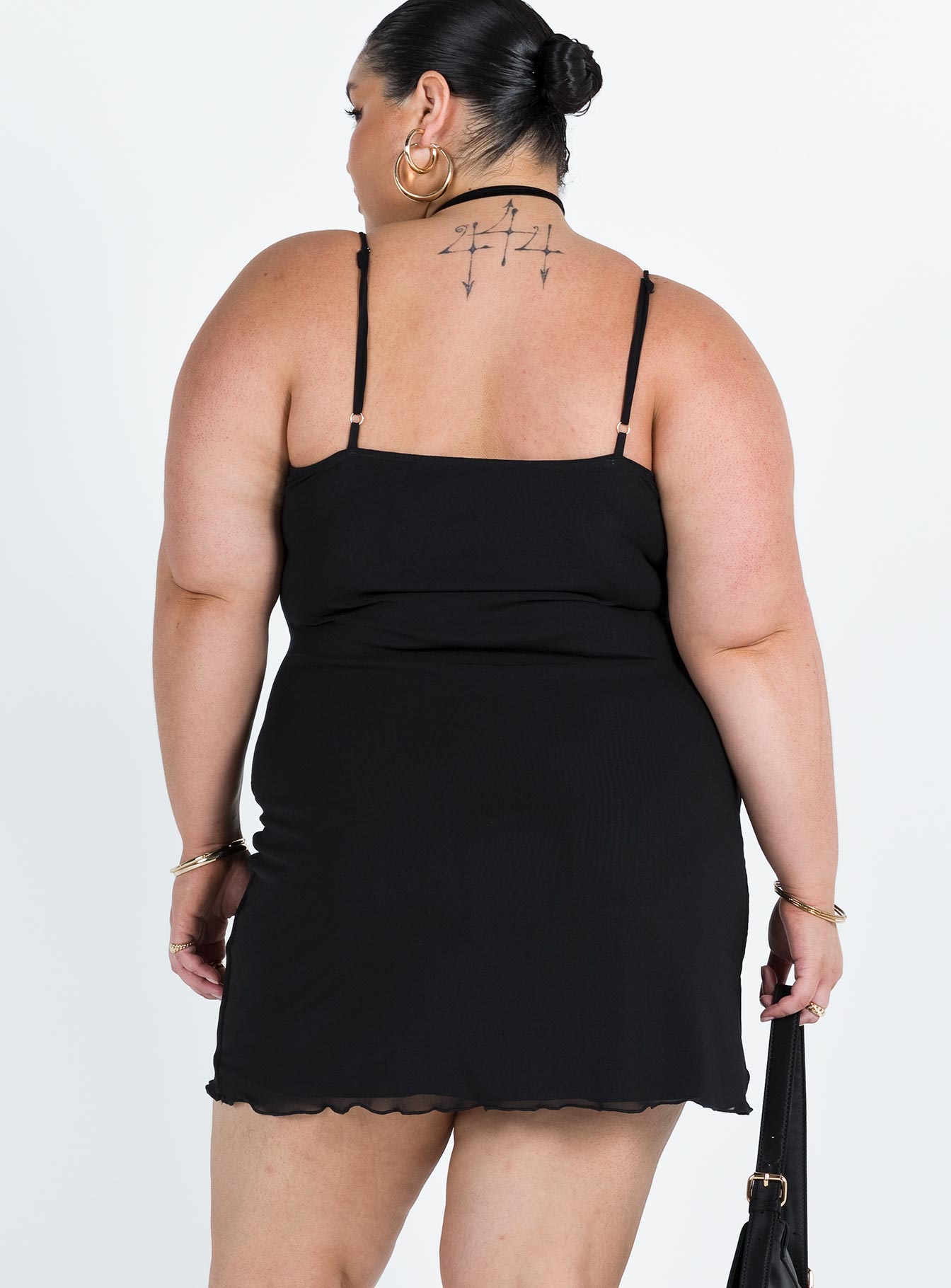 Sugar Mini Dress Black Curve - Image 5