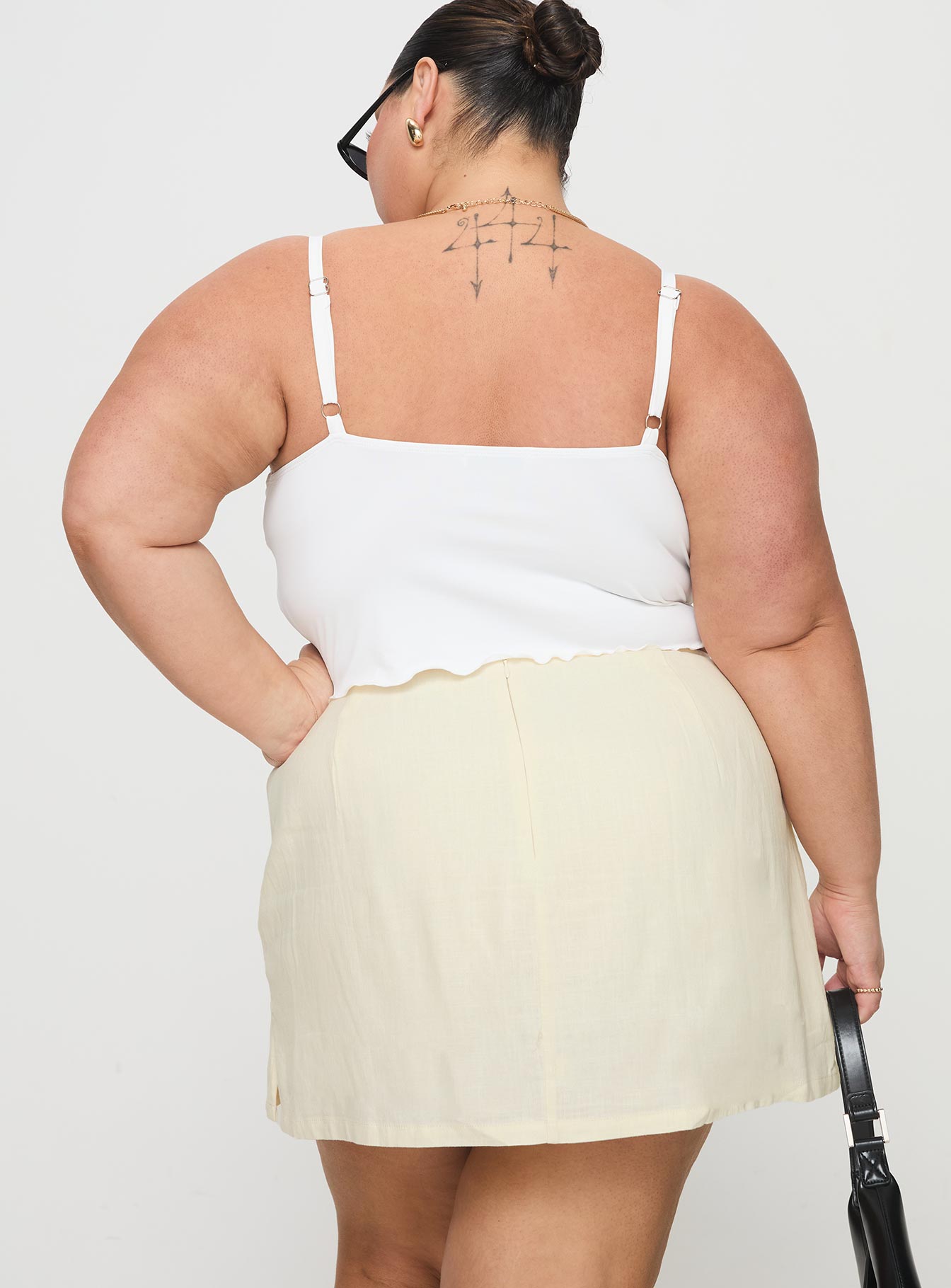 Gigi Skort Linen Cream Curve - Image 5