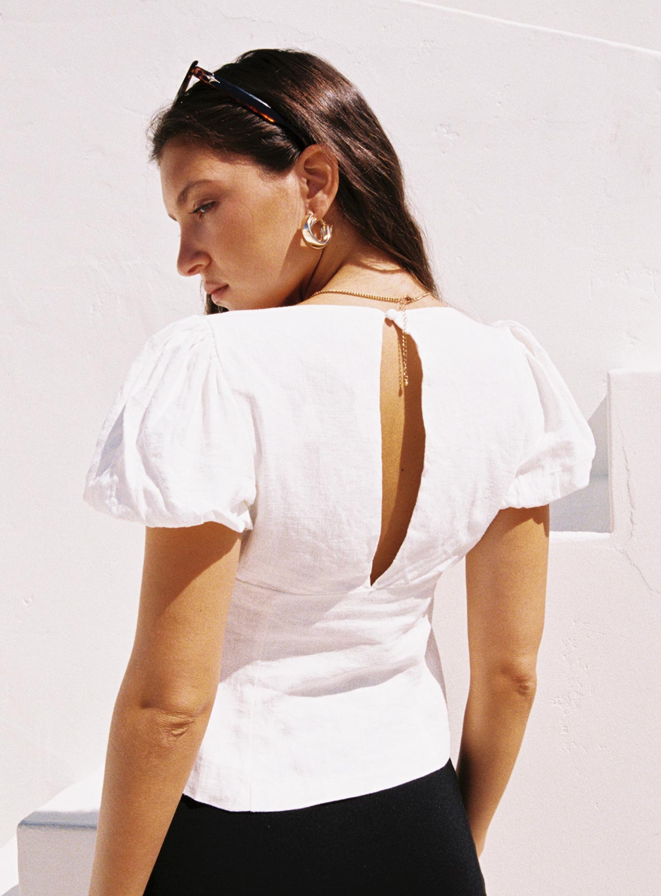 Wilhelmina Blouse Top White - Image 4
