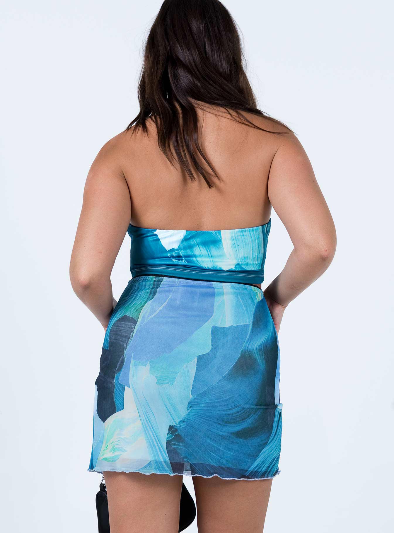 Adyn Mini Skirt Blue - Image 7