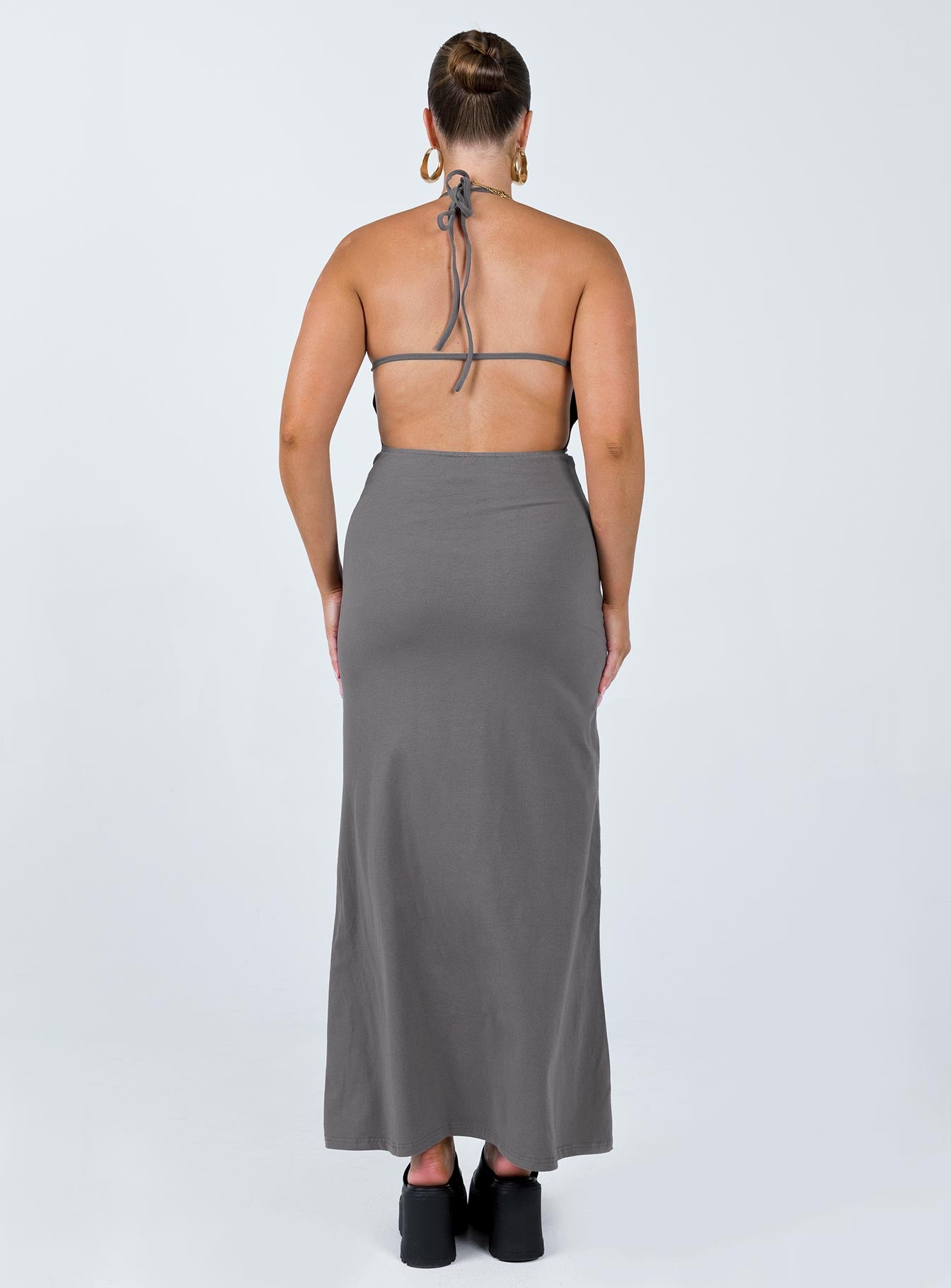 Caterina Maxi Dress Grey - Image 4