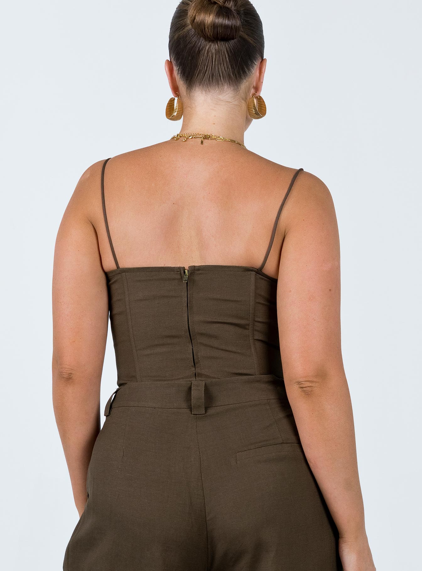 Del Gato Corset Top Dark Chocolate - Image 5