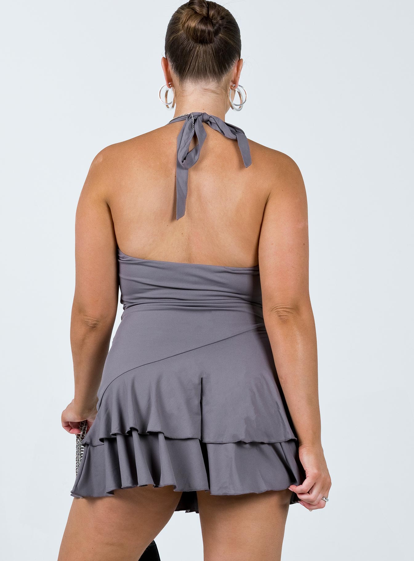 Sarno Mini Dress Slate - Image 5