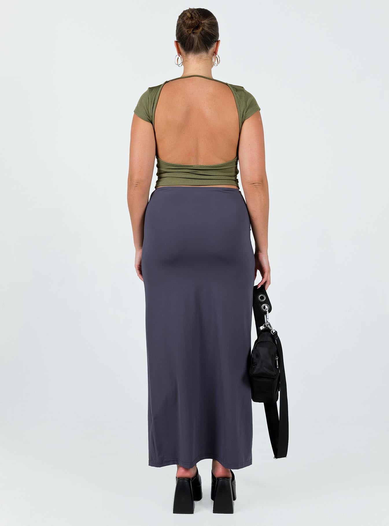 Chipla Maxi Skirt Slate - Image 5