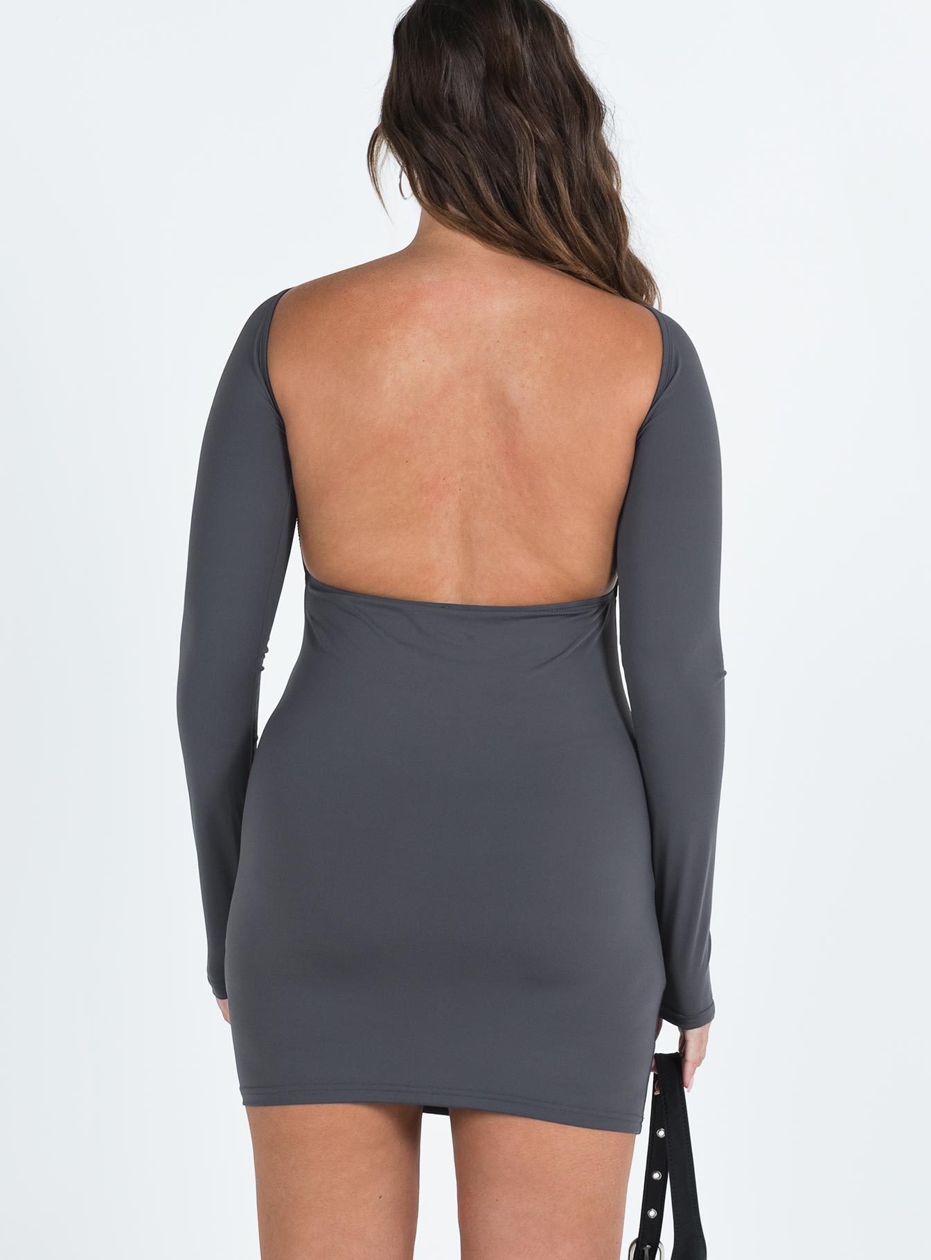 Gatewood Long Sleeve Mini Dress Slate - Image 5