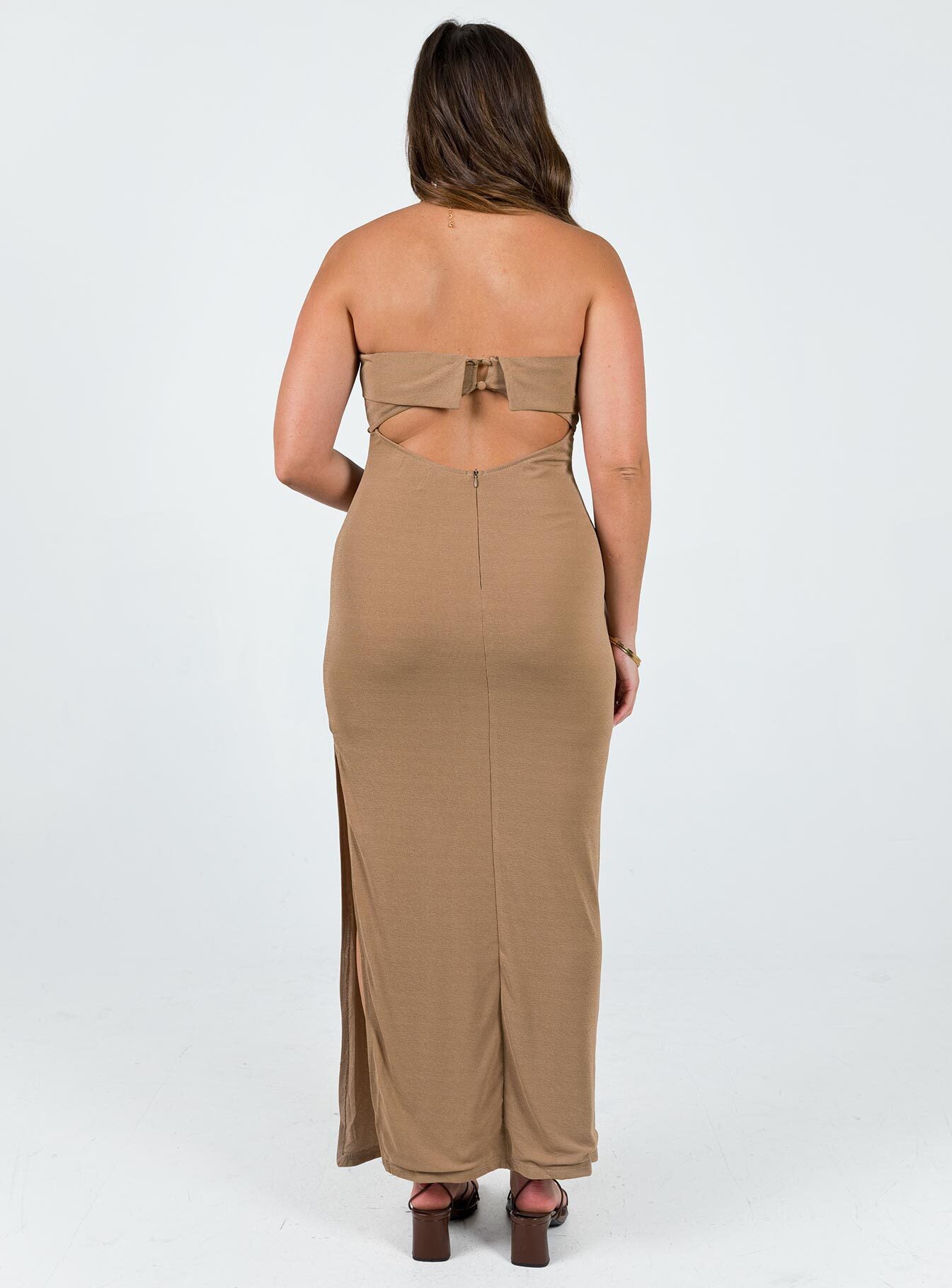 Ashington Maxi Dress Brown - Image 5